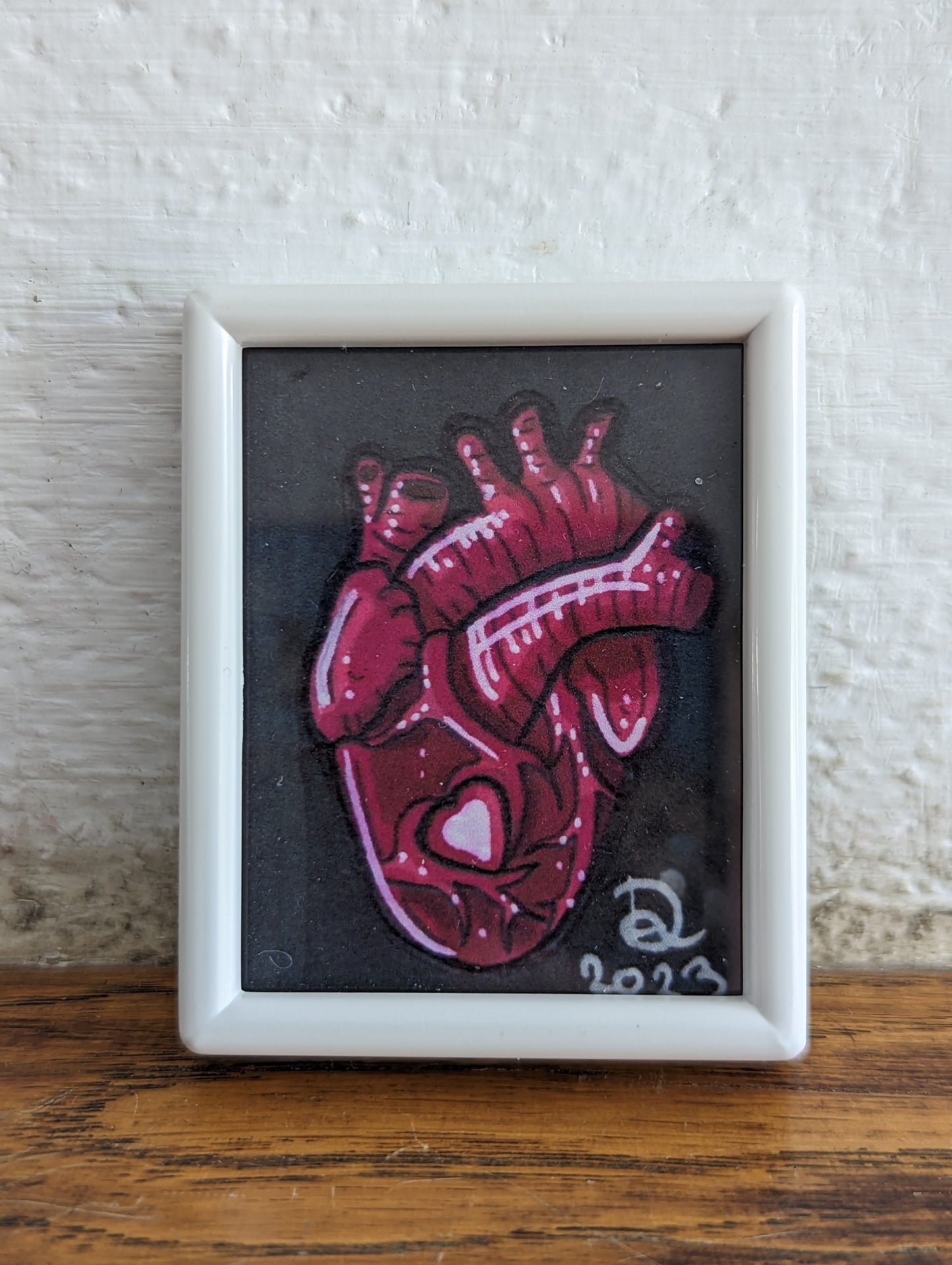 Framed Art Print Realistic Heart