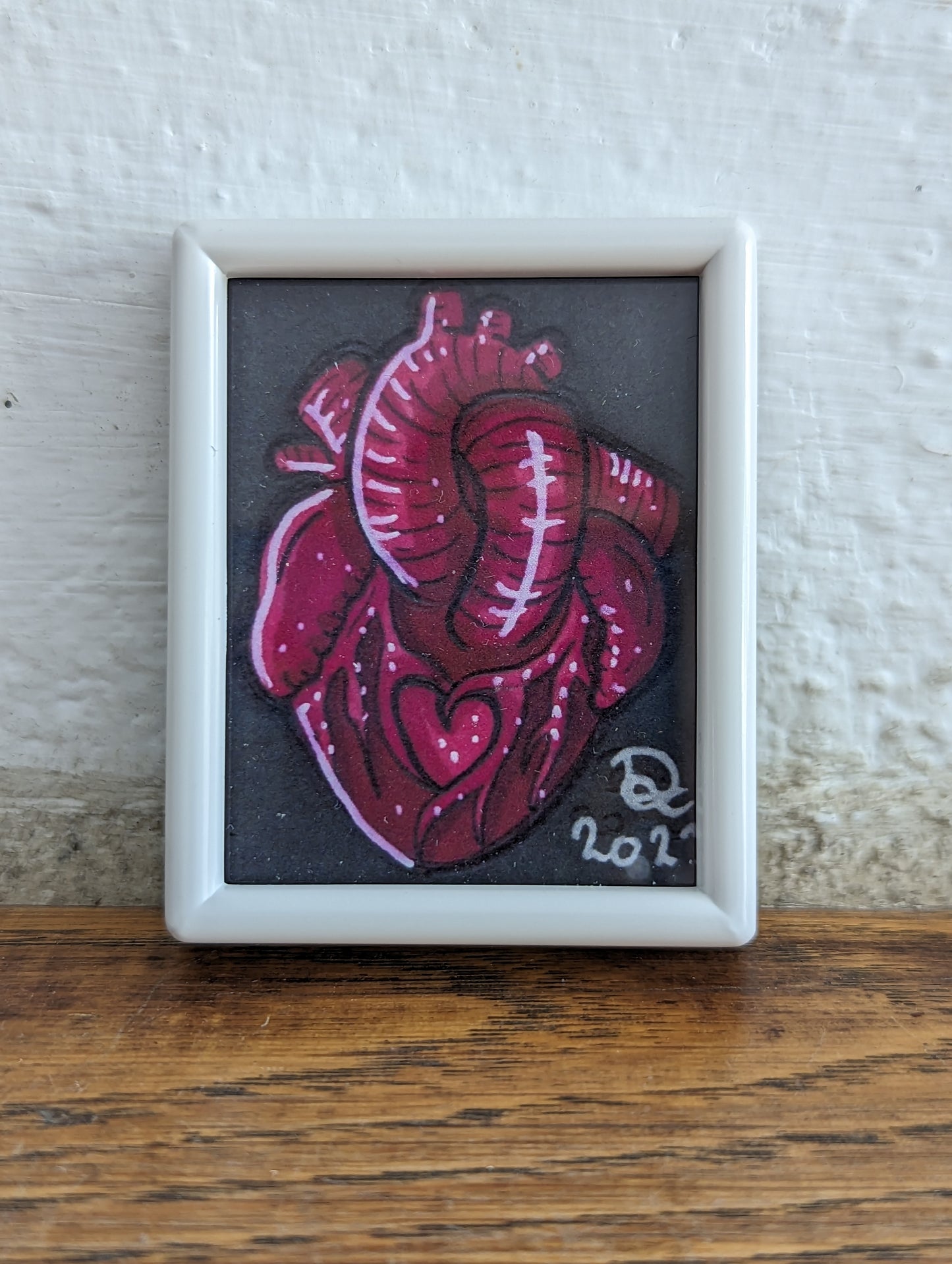 Framed Art Print Realistic Heart