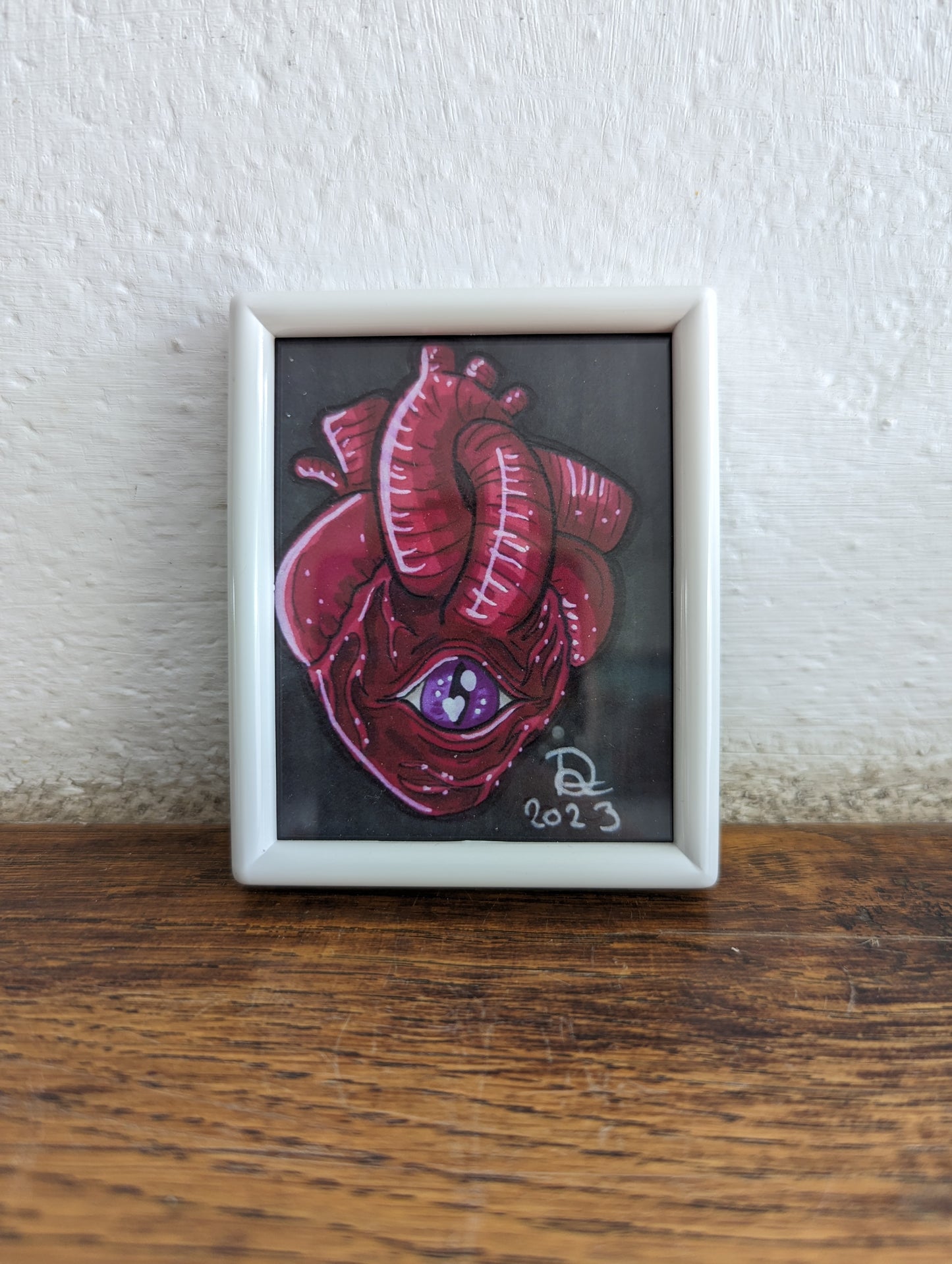 Framed Art Print Realistic Heart