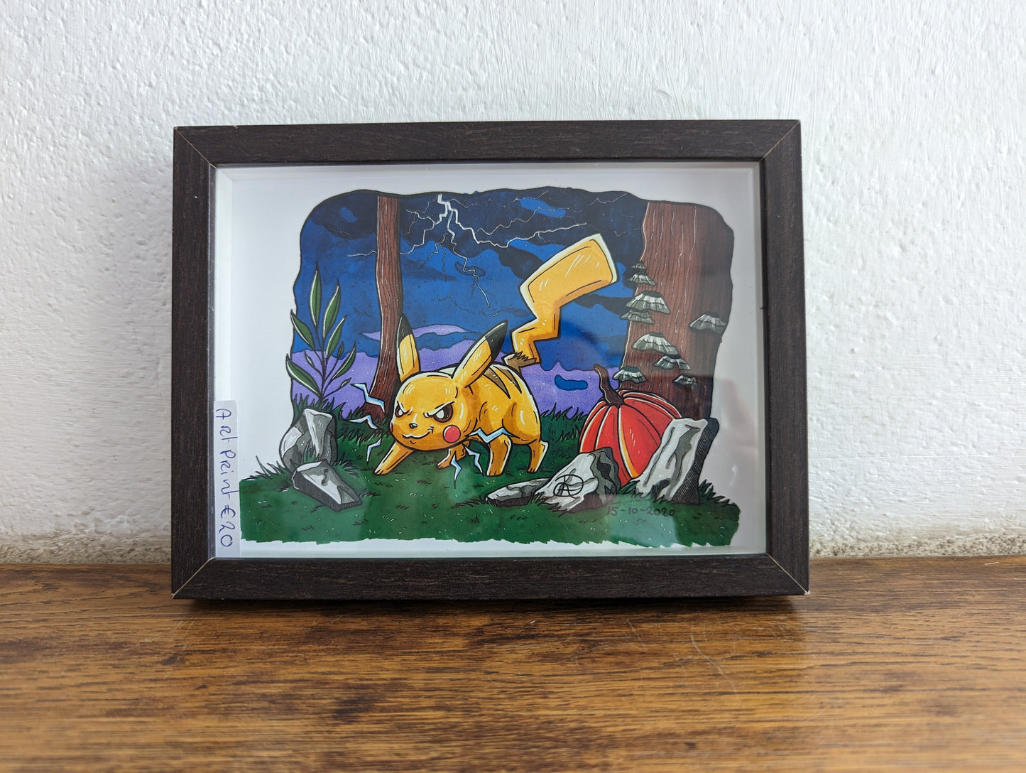 Framed Art Print Pikachu