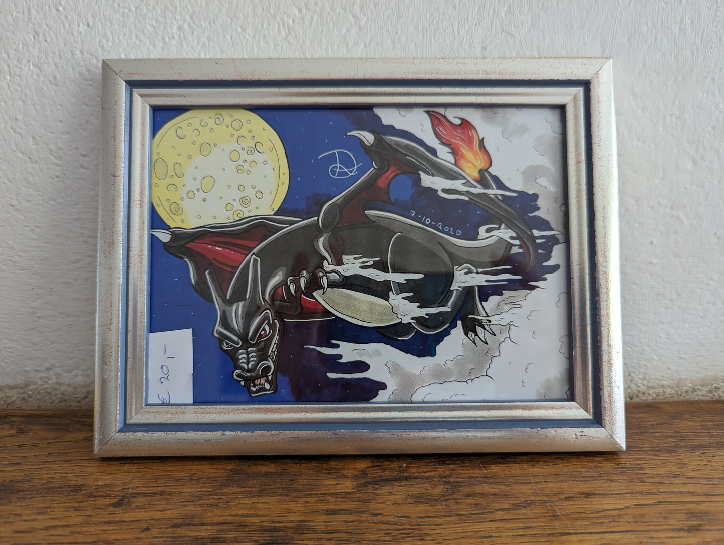 Framed Art Print Shiny Charizard