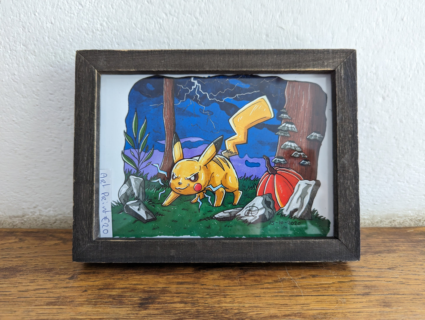 Framed Art Print Pikachu