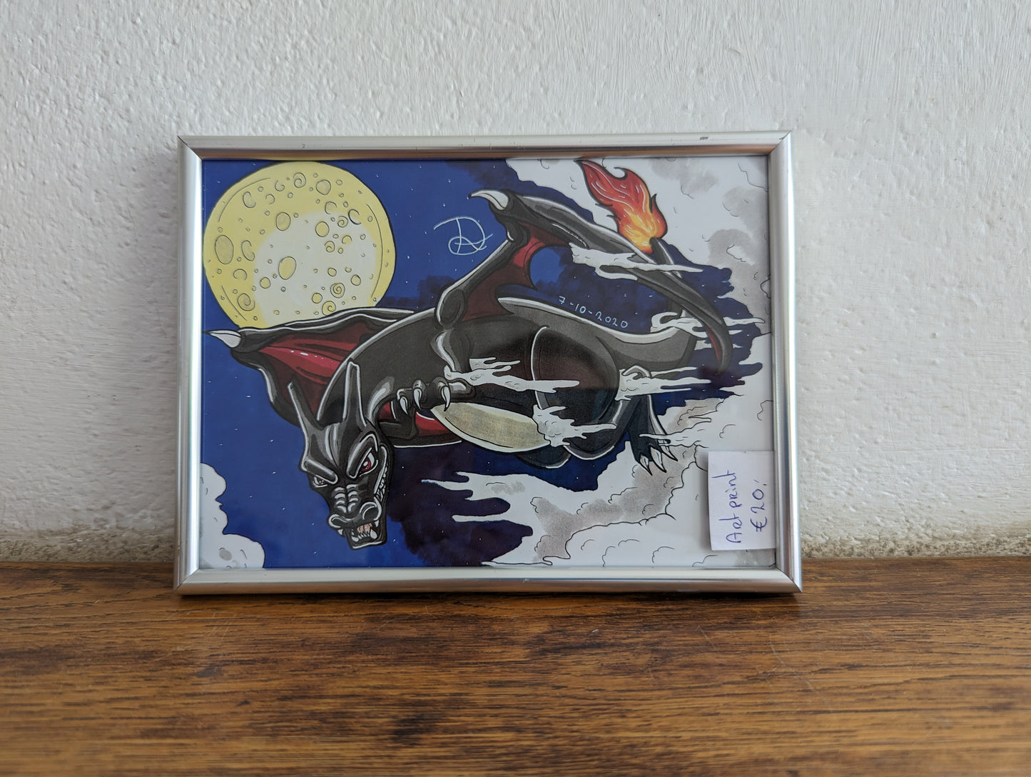 Framed Art Print Shiny Charizard