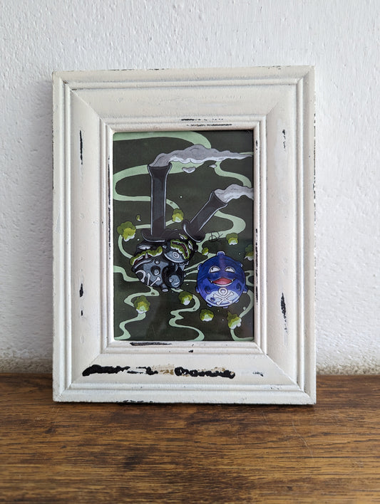 Framed Art Print Koffing & Weezing