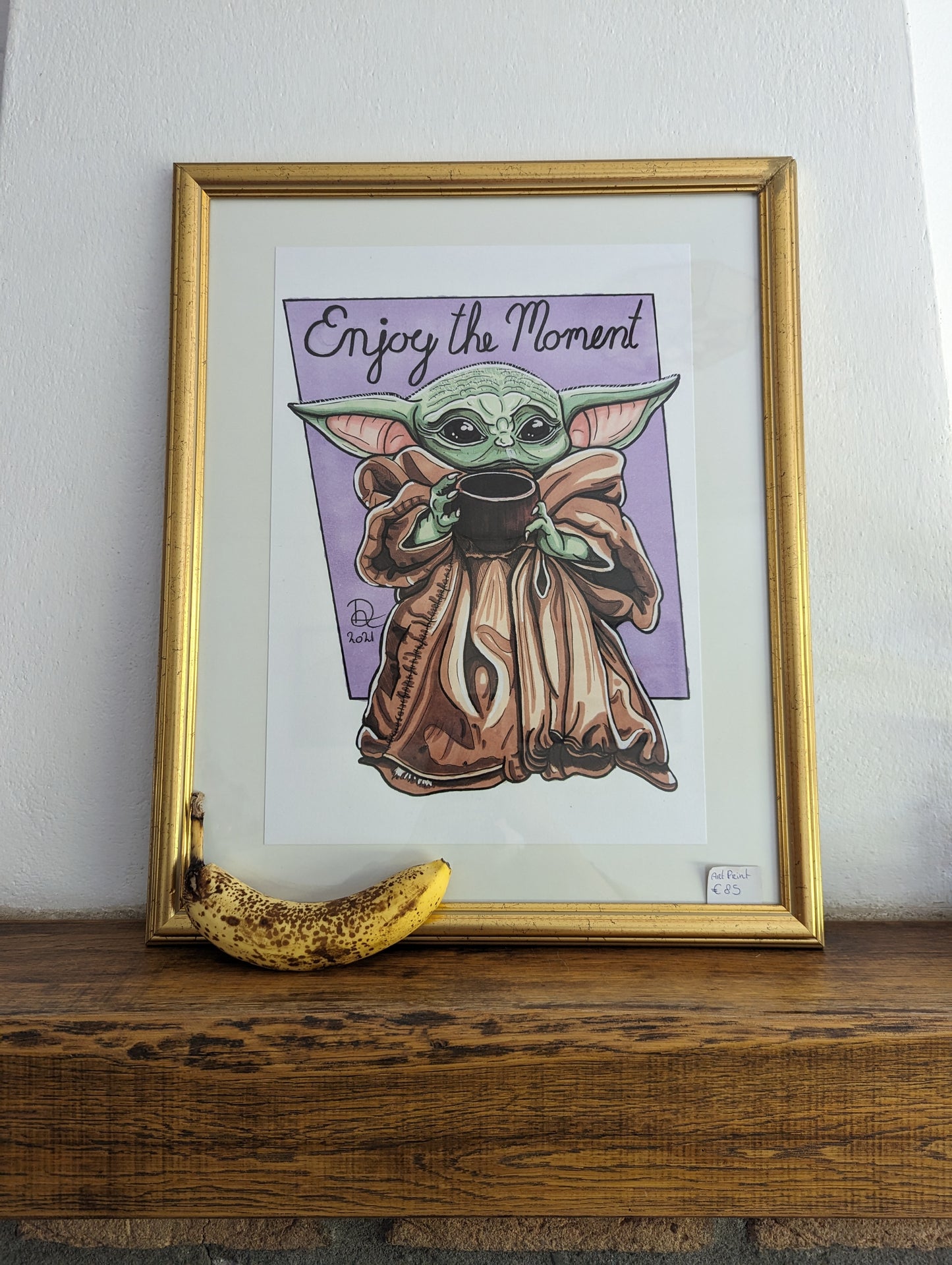 Framed Art Print Grogu A3 (No shipping)