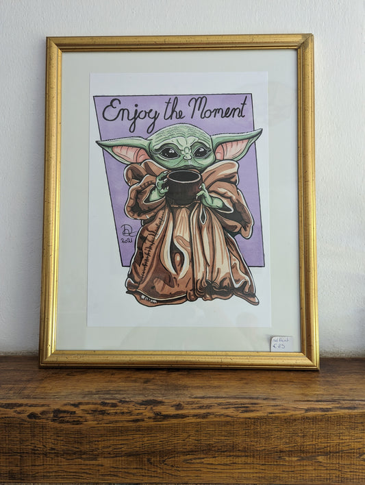 Framed Art Print Grogu A3 (No shipping)