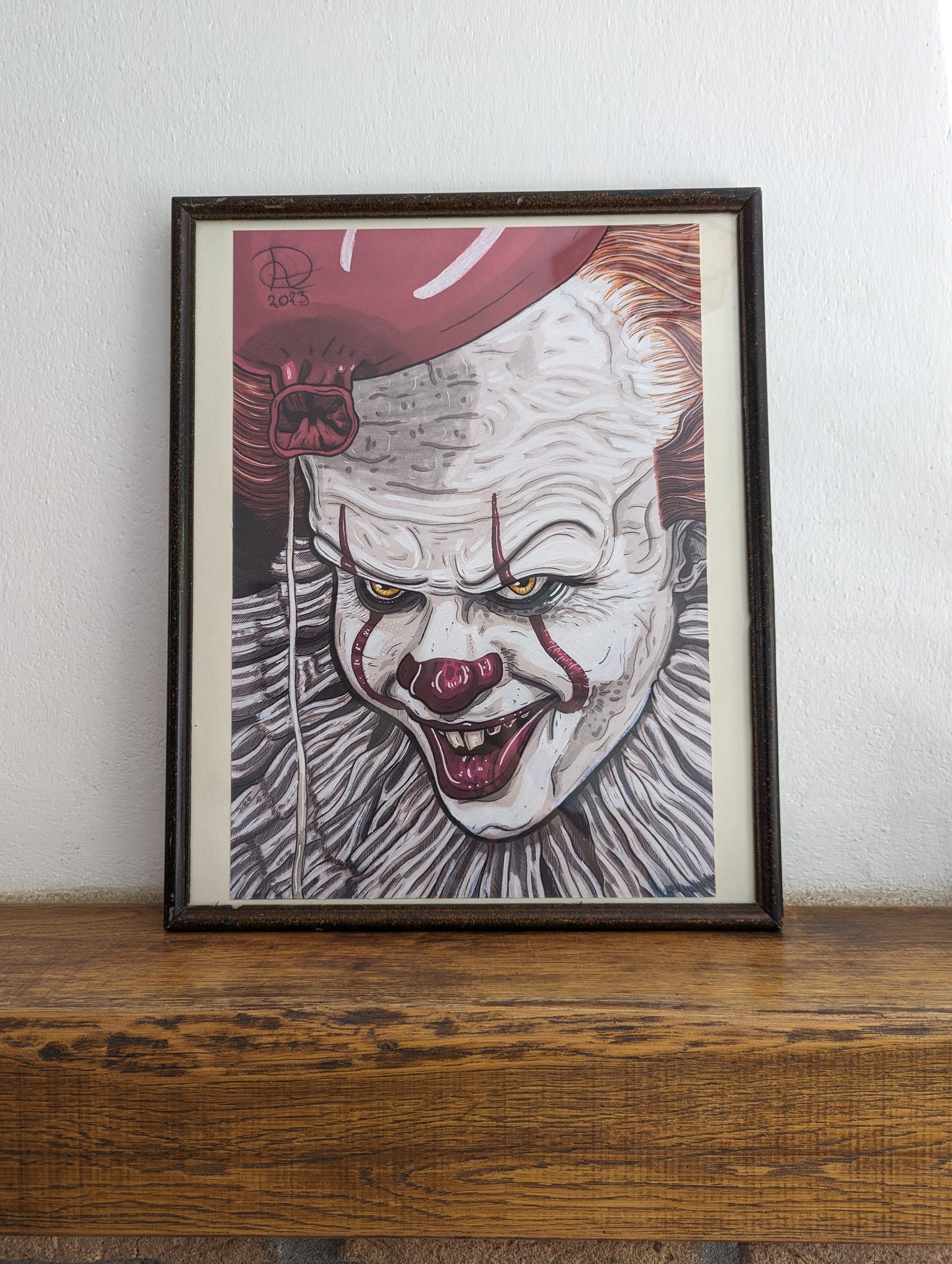 Framed Art Print Pennywise A3 (No shipping)