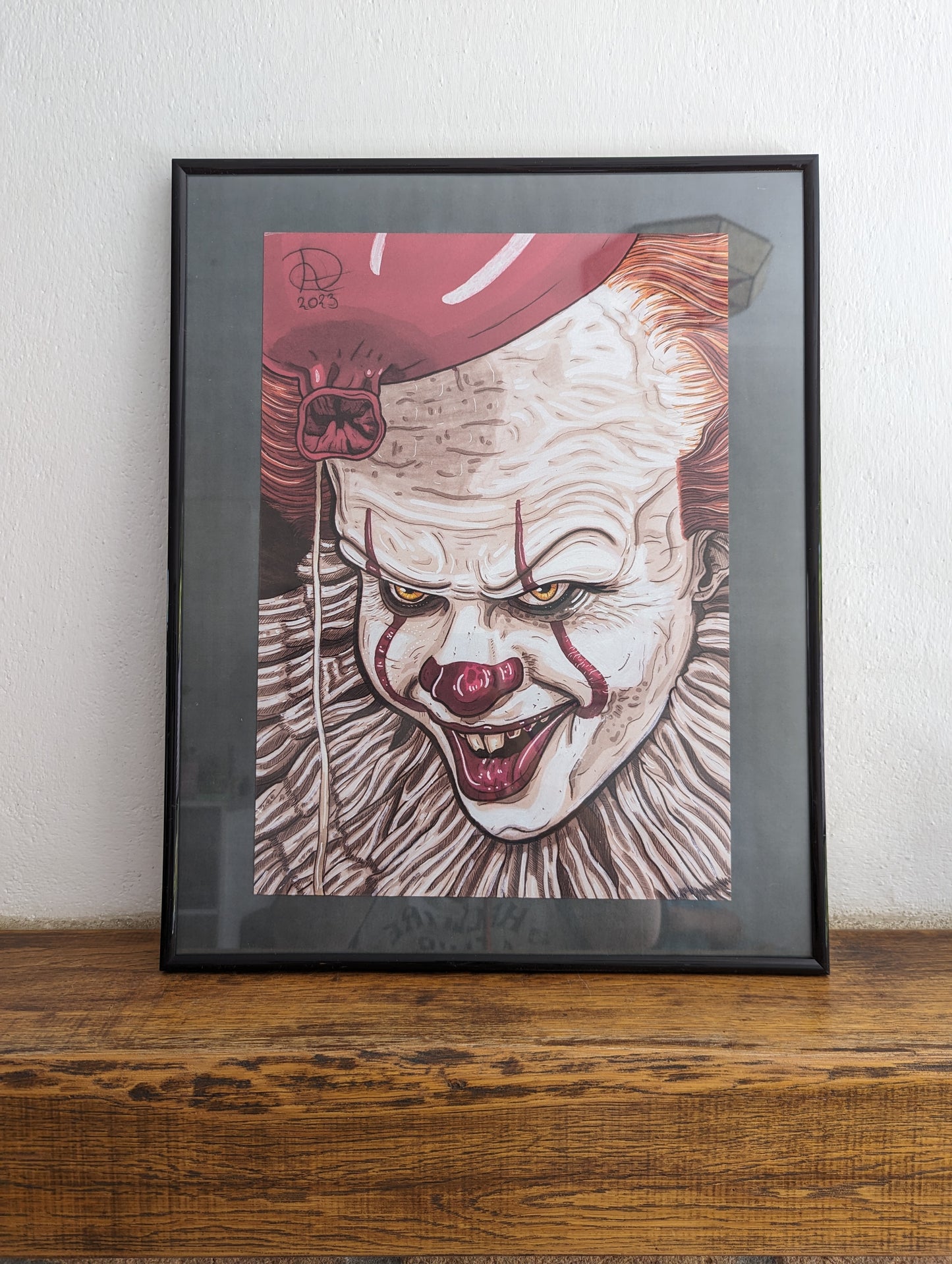 Framed Art Print Pennywise A3 (No shipping)