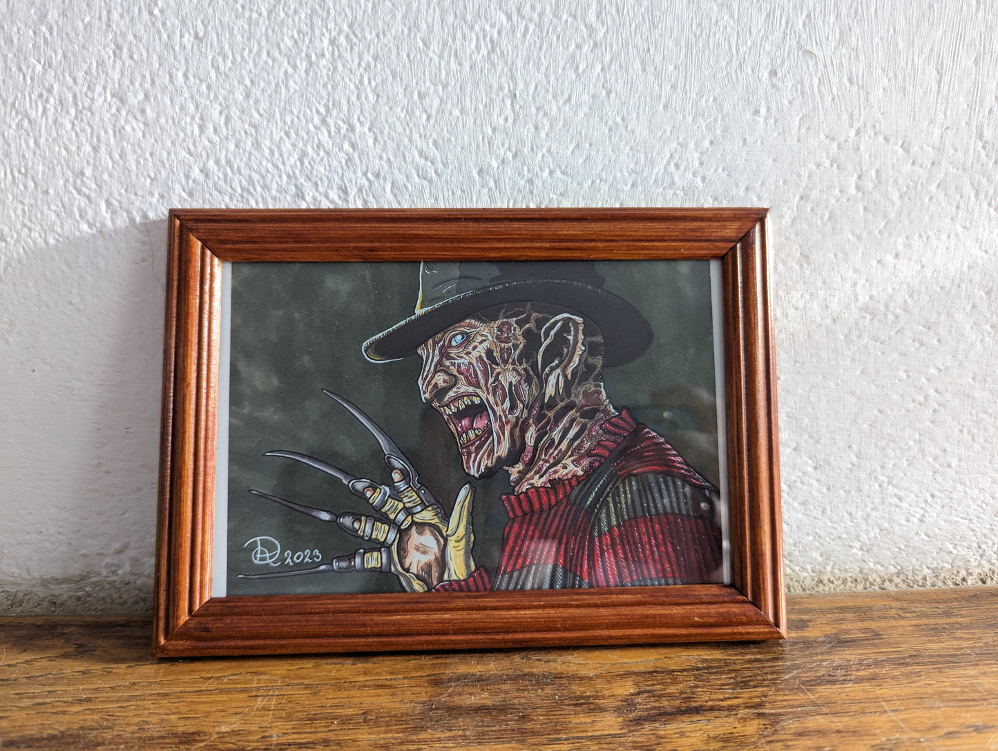 Framed Art Print Freddy Krueger