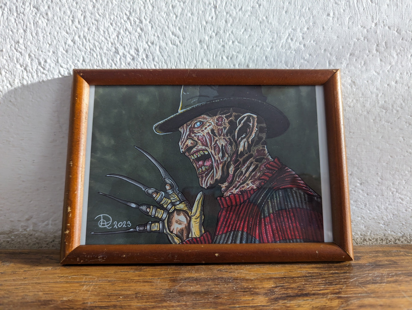 Framed Art Print Freddy Krueger