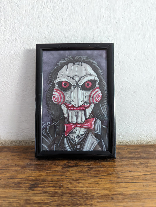 Framed Art Print Billy the Puppet