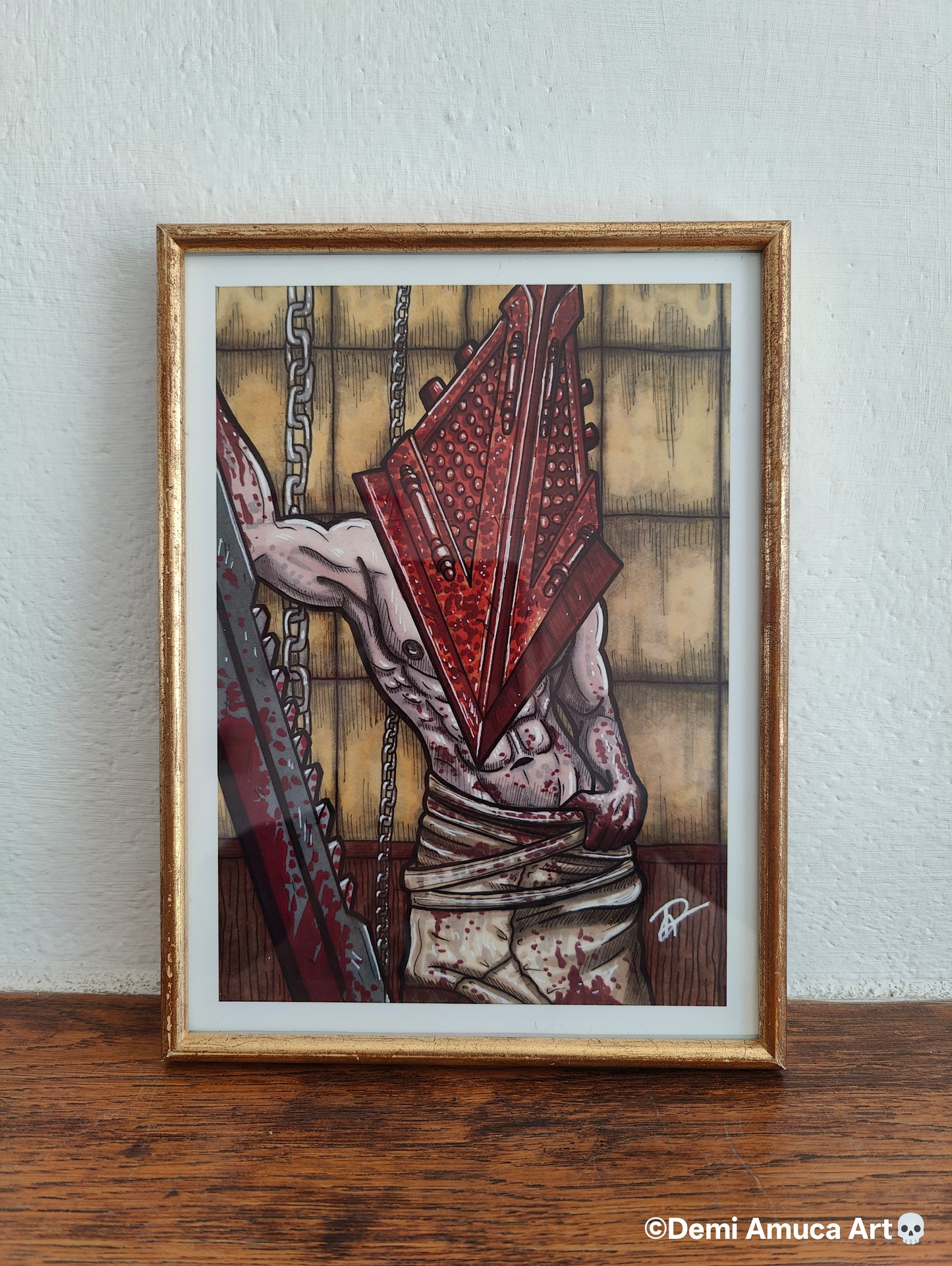 Framed Art Print: Pyramid Head