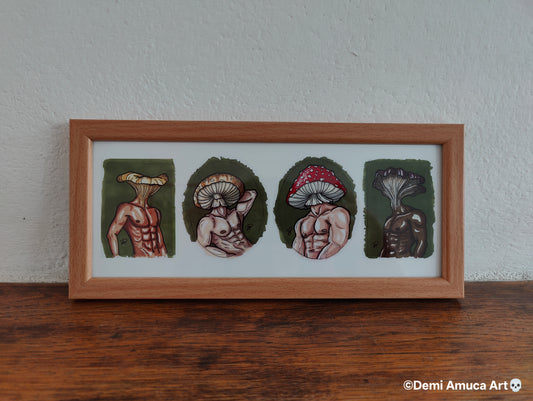 Framed Art Print The fungi's