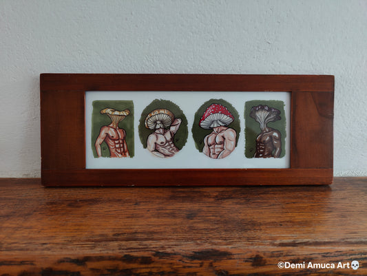 Framed Art Print The fungi's