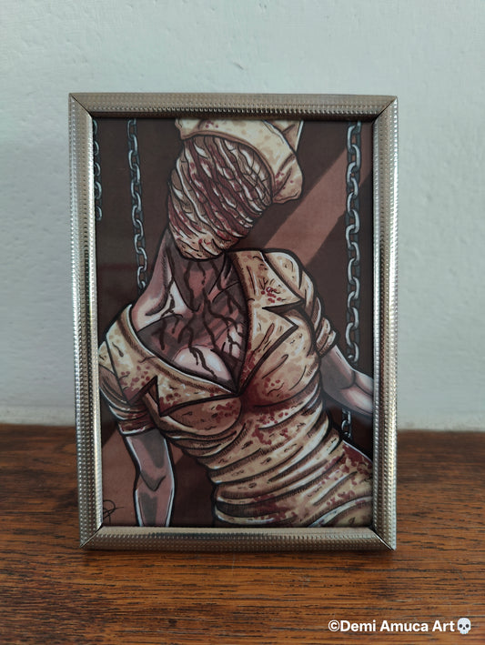 Framed Art Print Silenthill Nurse