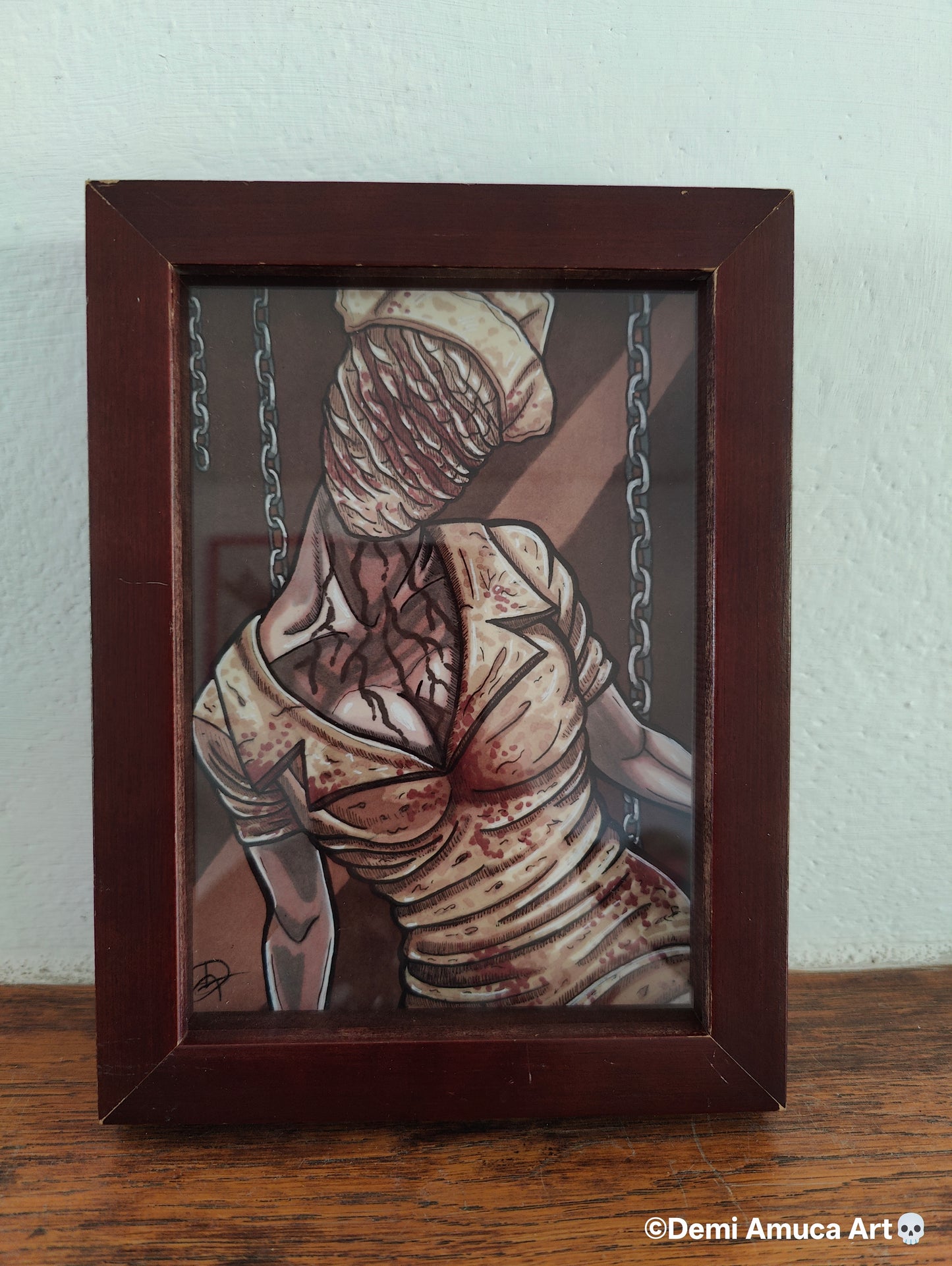 Framed Art Print Silenthill Nurse