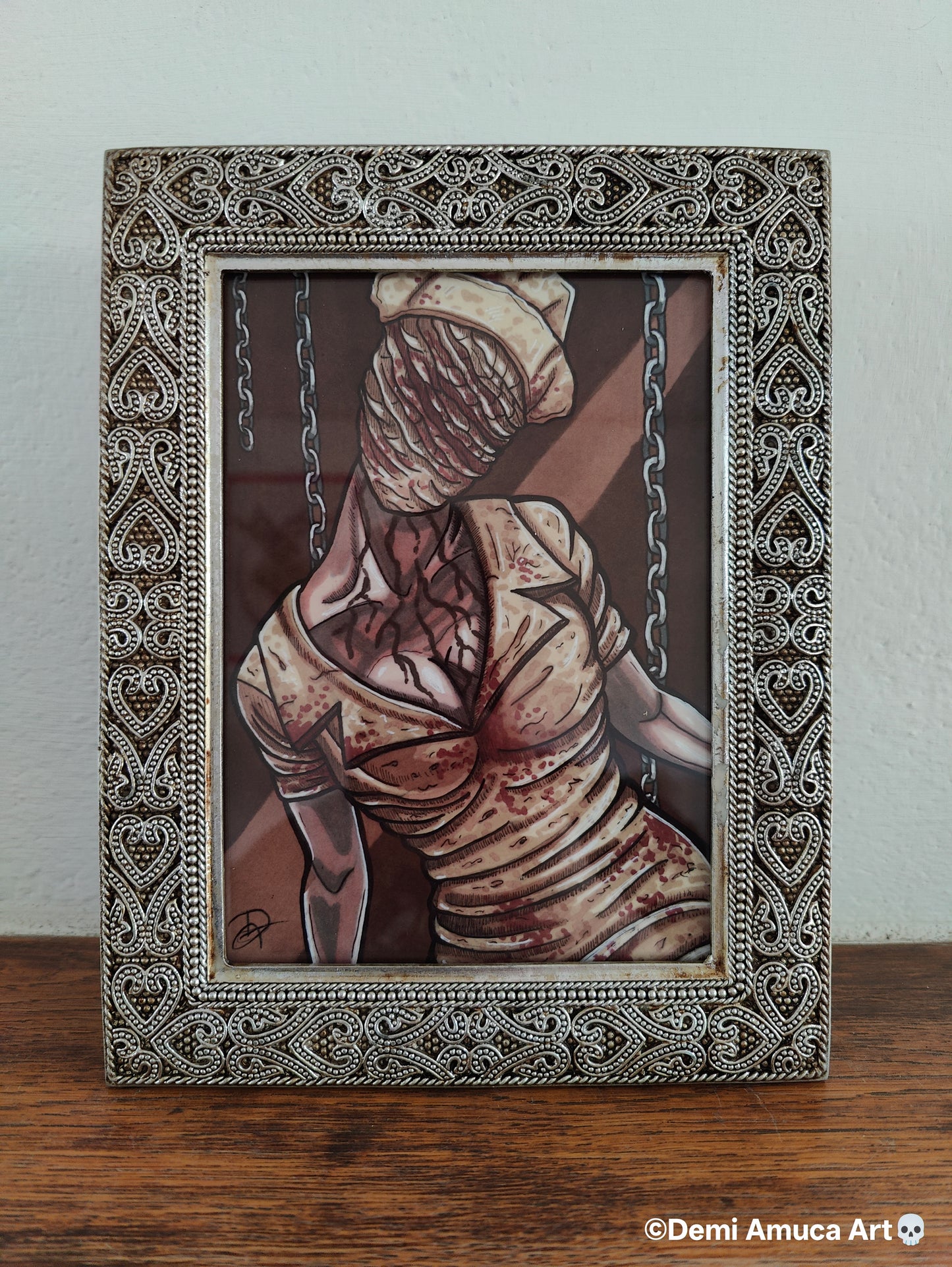 Framed Art Print Silenthill Nurse