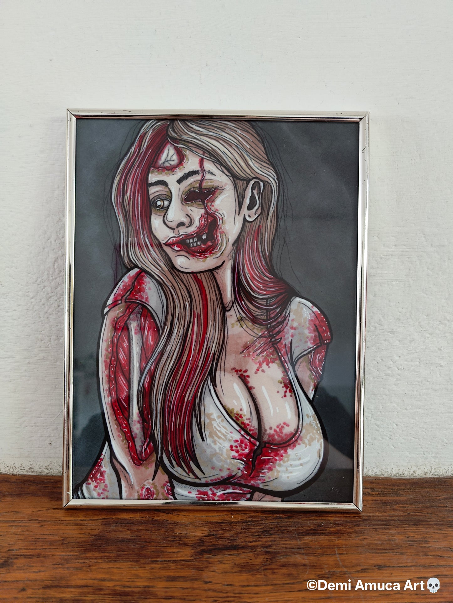 Framed Art Print Zombie Girls (Both versions!)