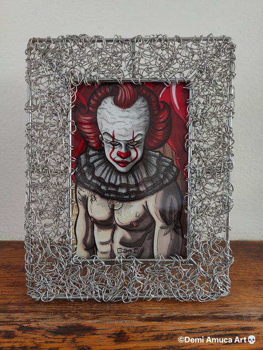 Framed Art Print Sexy Pennywise