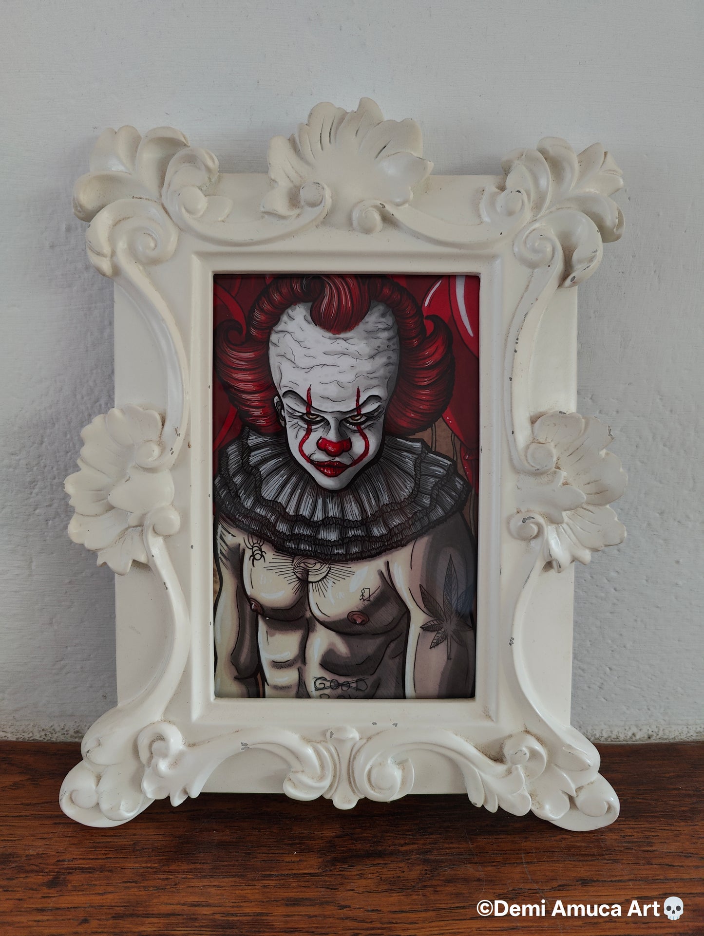Framed Art Print Sexy Pennywise