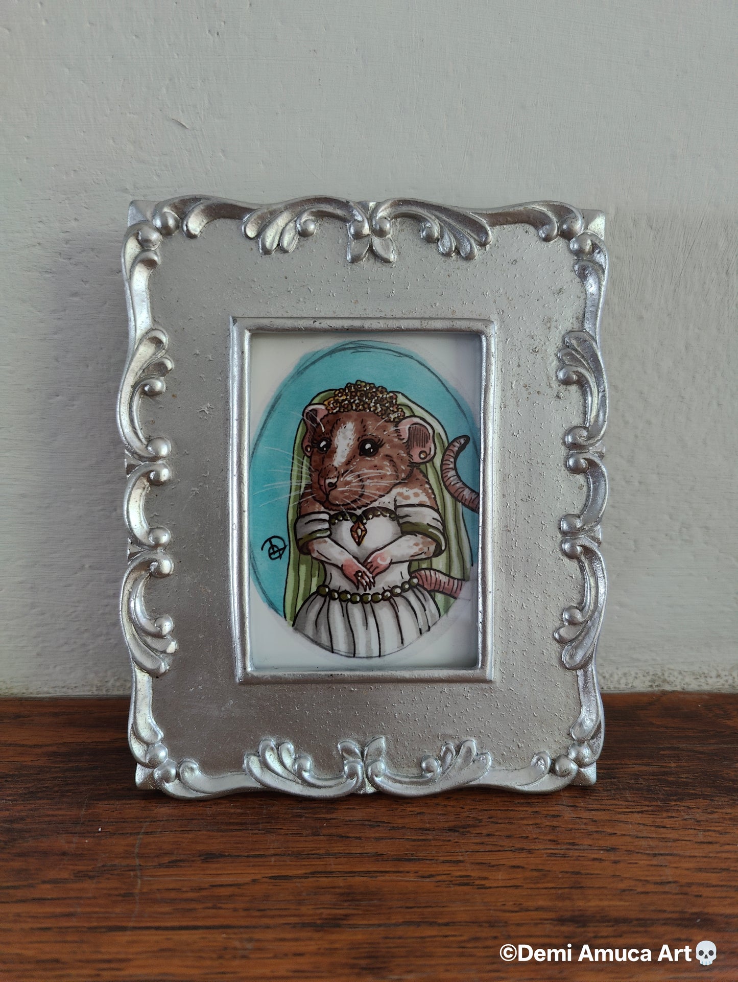 Framed Art Print Rat Wedding
