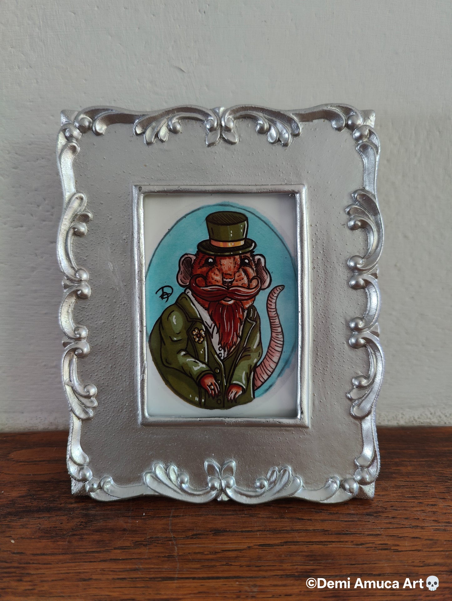 Framed Art Print Rat Wedding