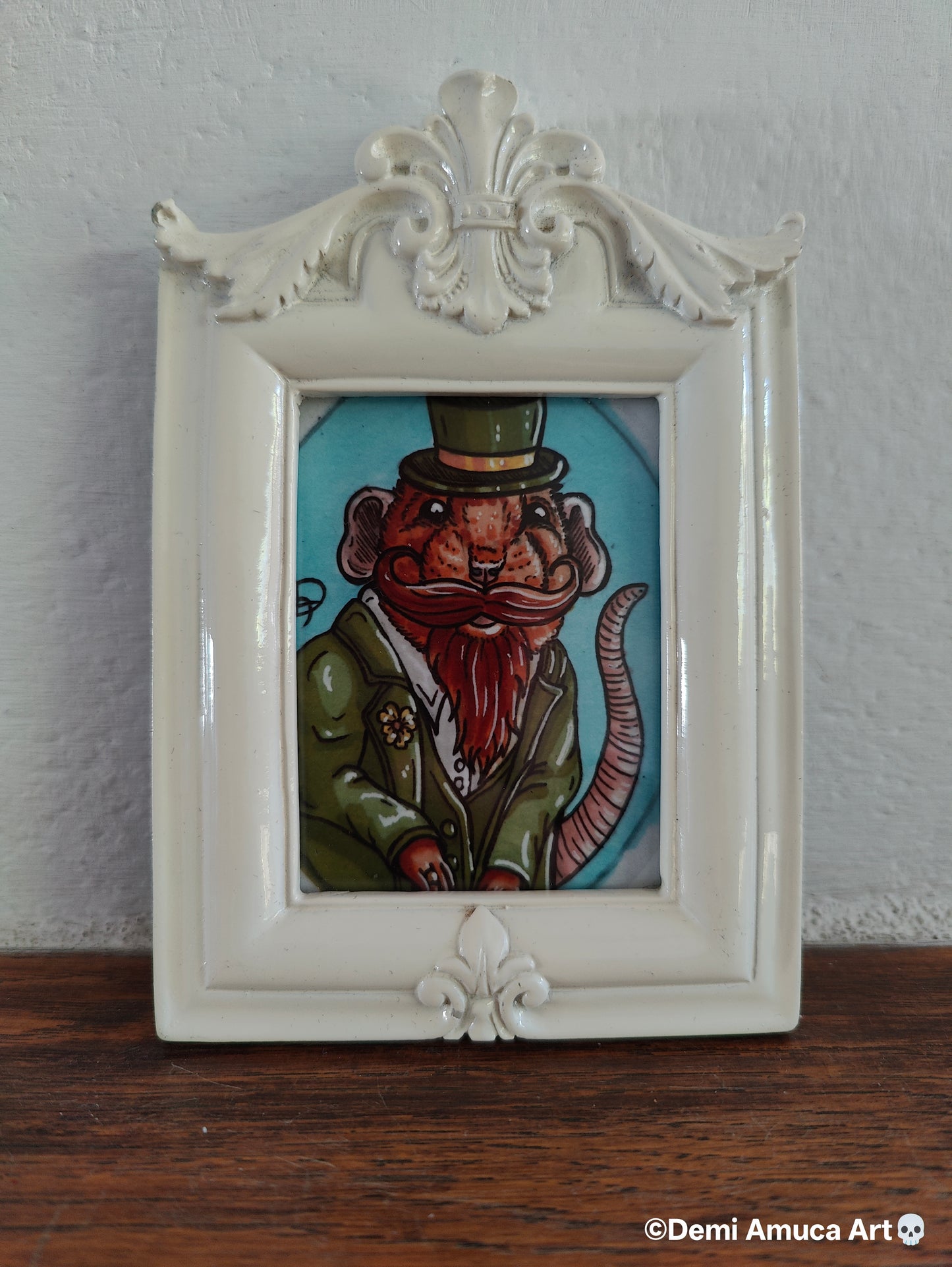 Framed Art Print Rat Wedding