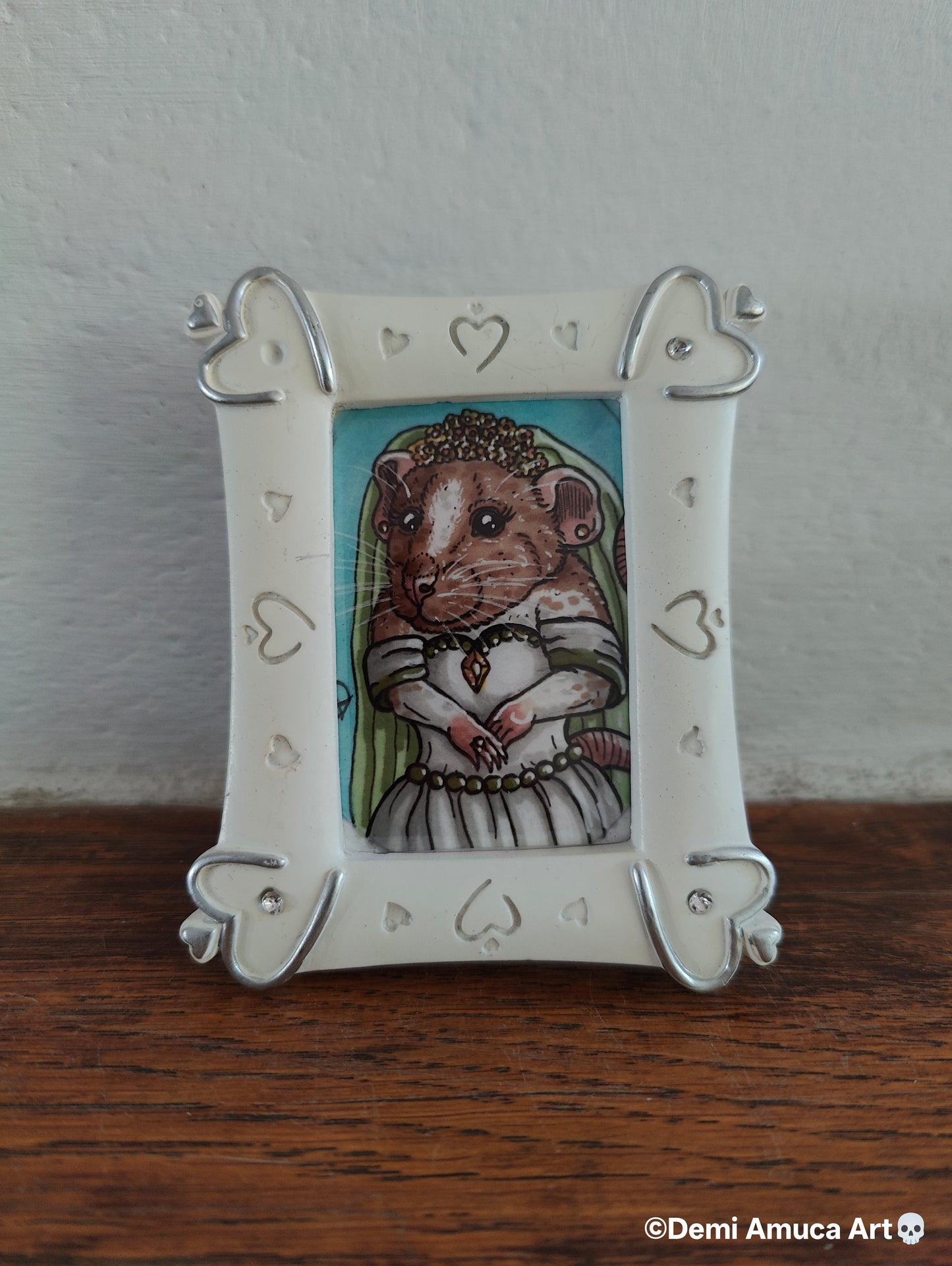 Framed Art Print Rat Wedding