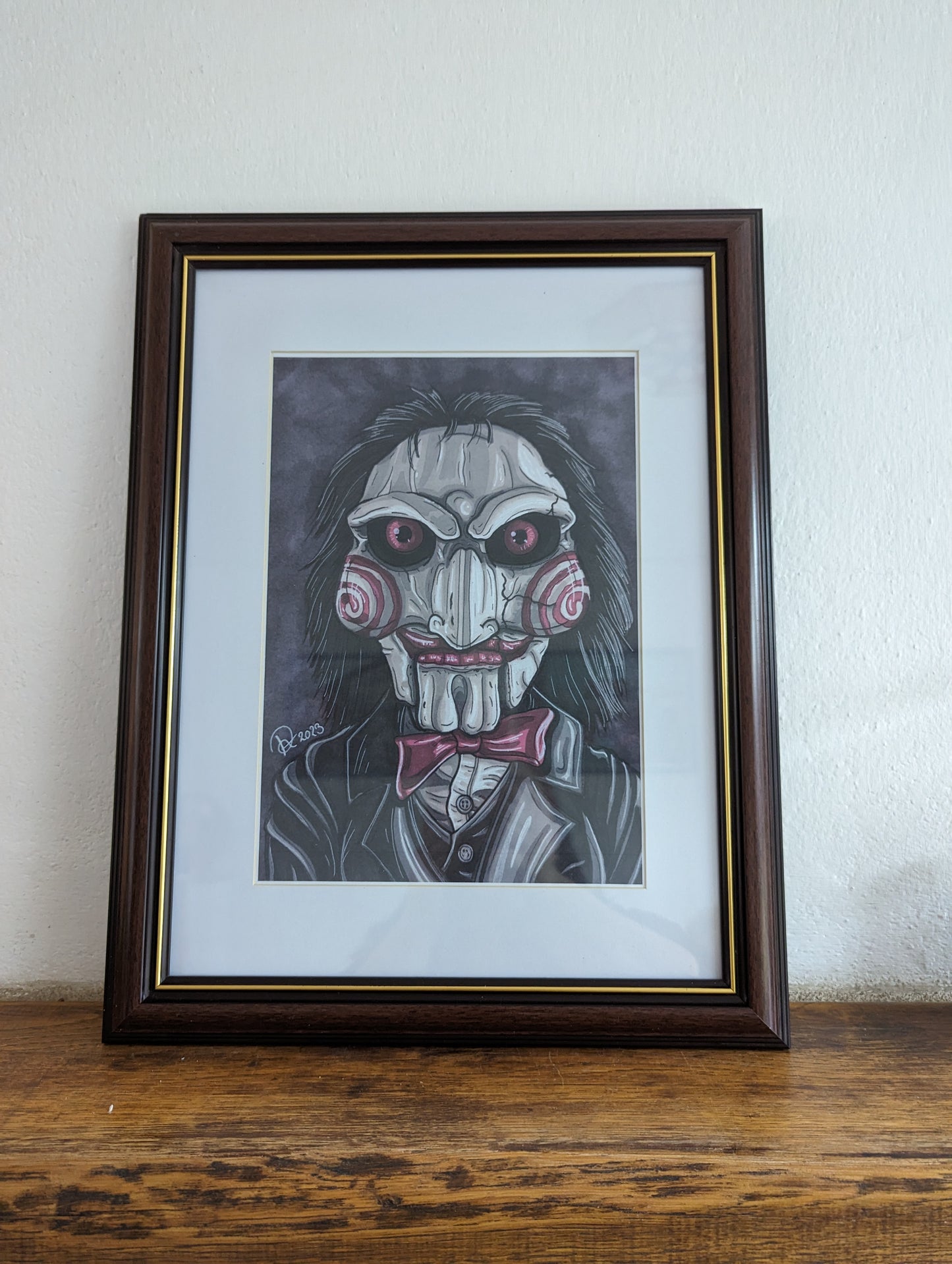 Framed Art Print Billy the Puppet A3 (No shipping)