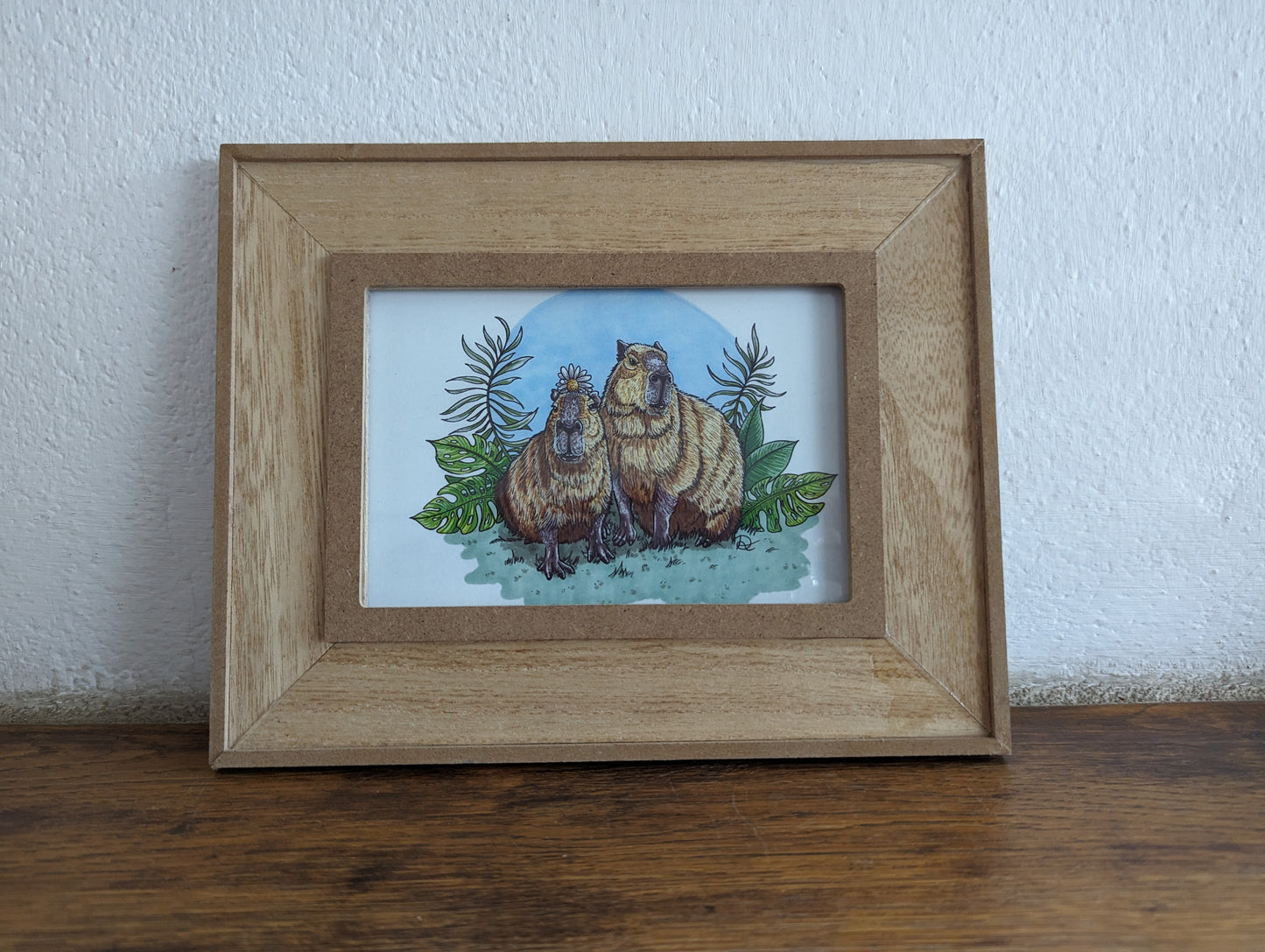 Framed Art Print Capibaras