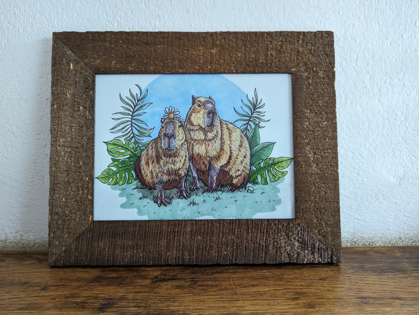 Framed Art Print Capibaras