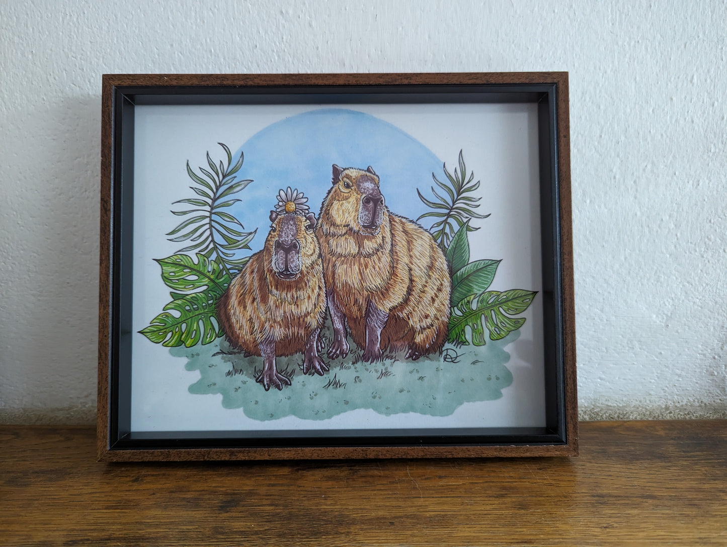 Framed Art Print Capibaras