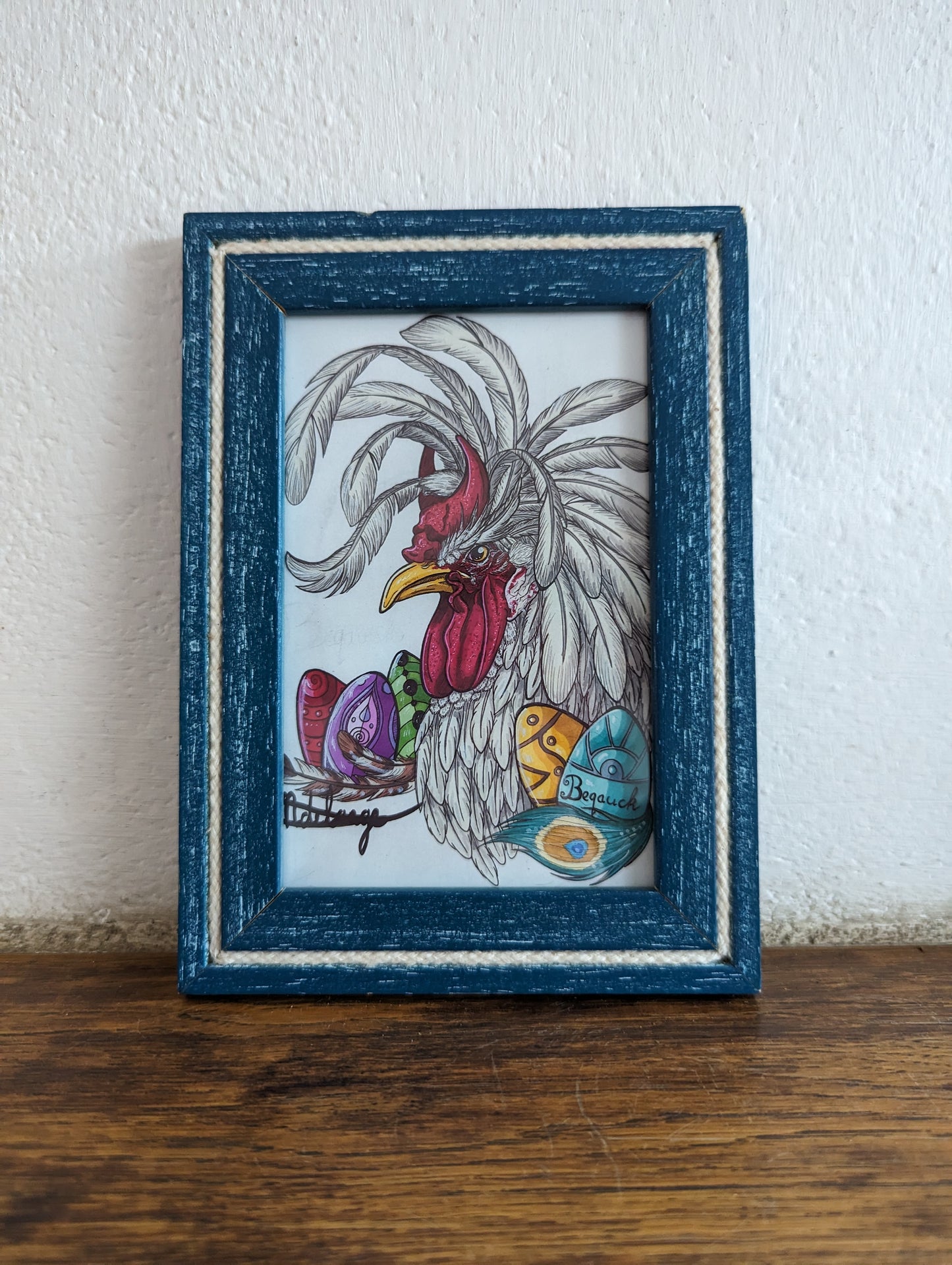 Framed Art Print Rooster