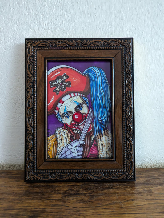 Framed Art Print Buggy the Clown