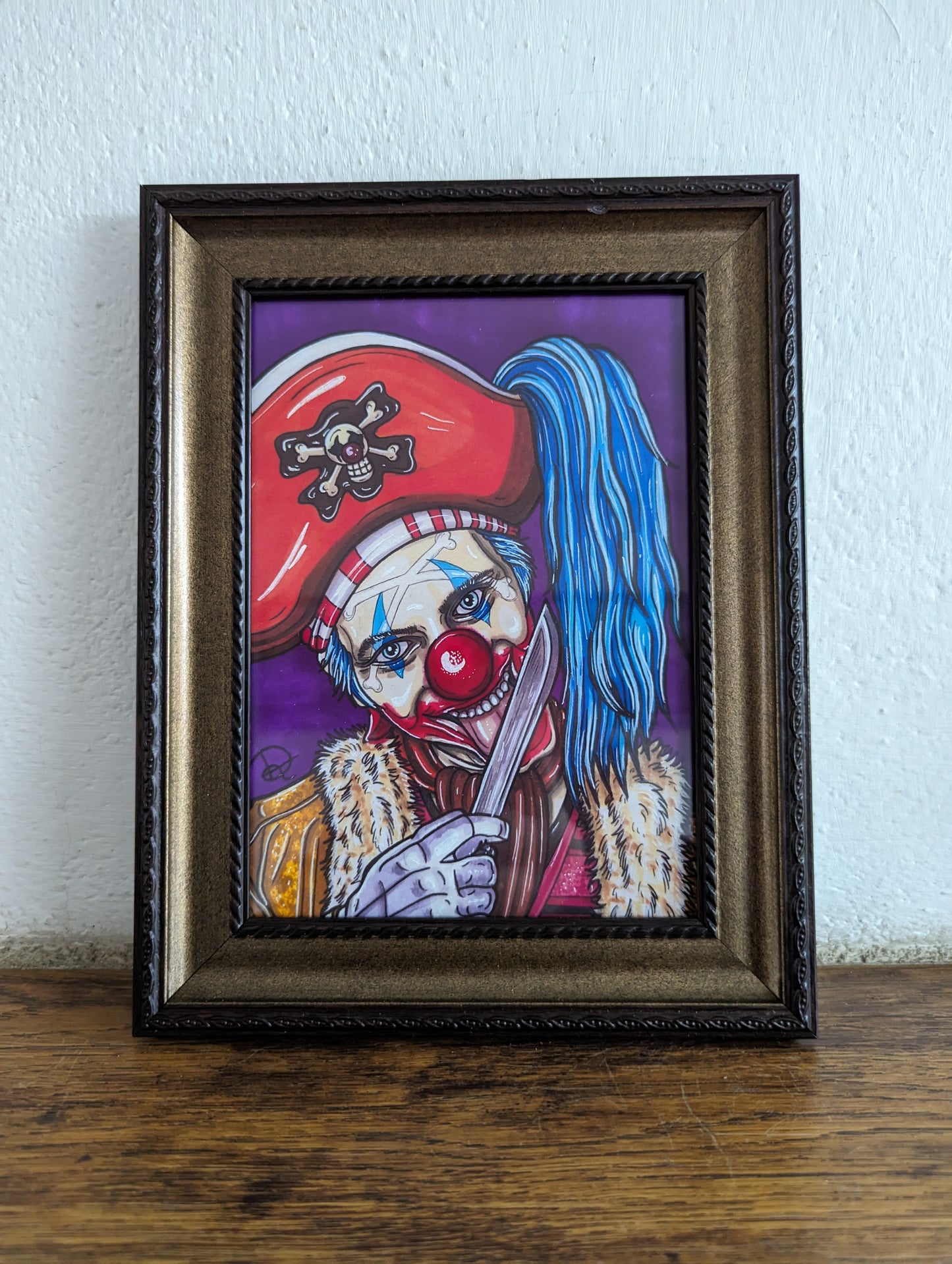 Framed Art Print Buggy the Clown