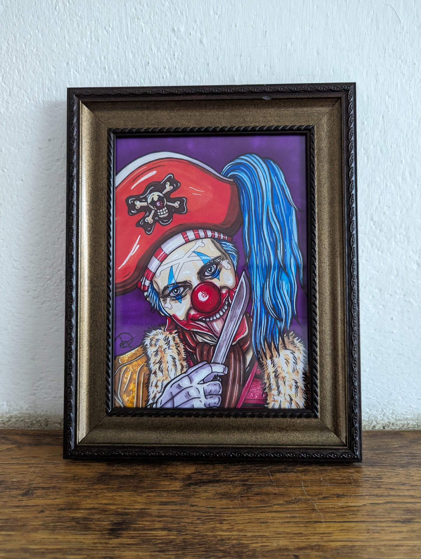 Framed Art Print Buggy the Clown