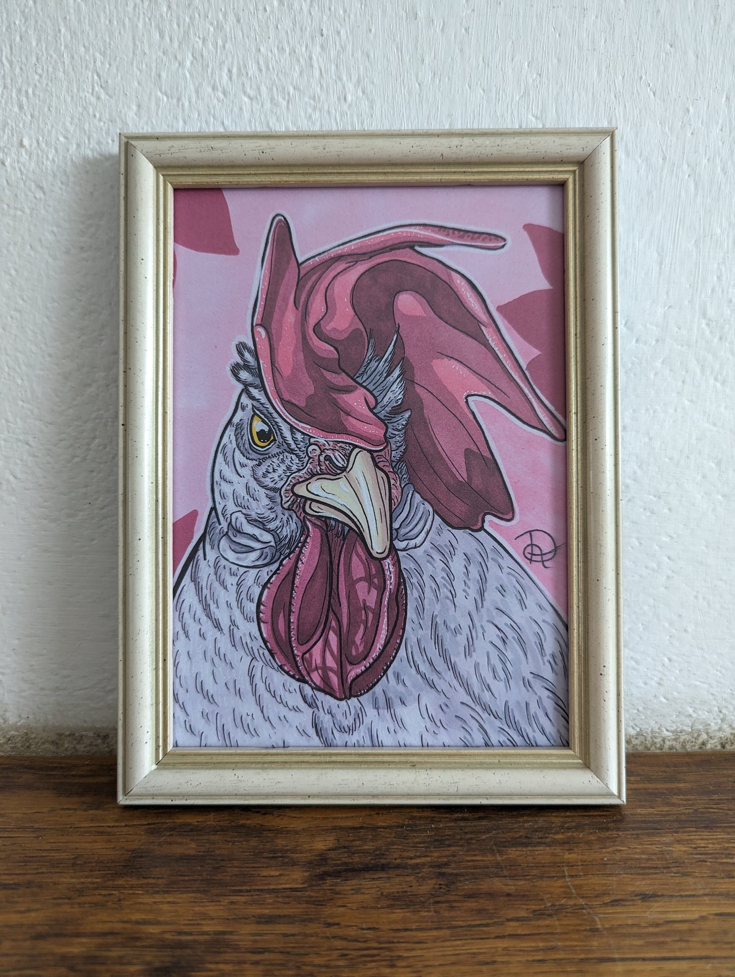 Framed Art Print Chicken