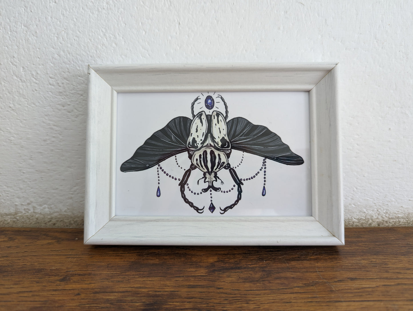 Framed Art Print Goliath Beetle