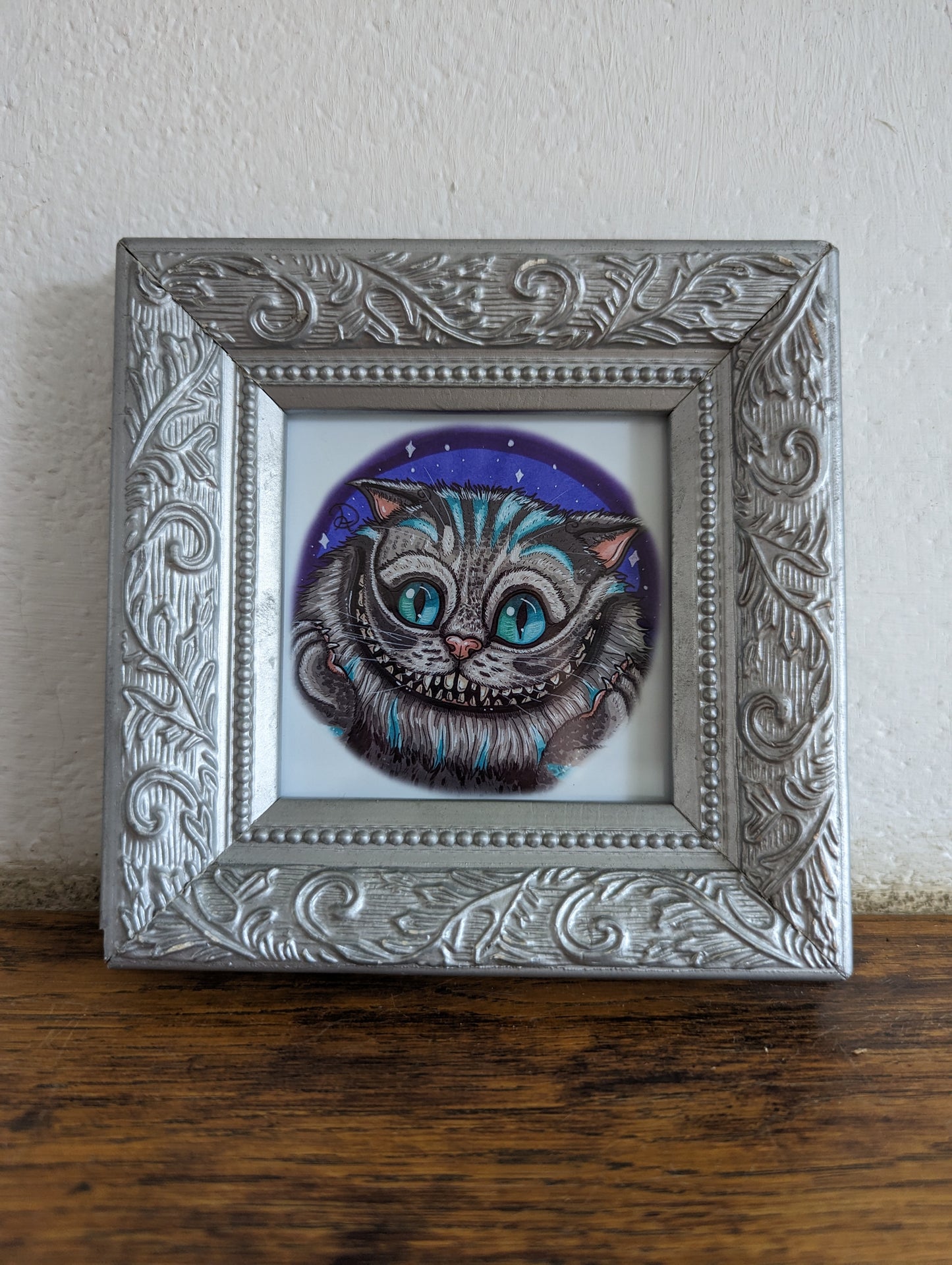 Framed Art Print Chesire face