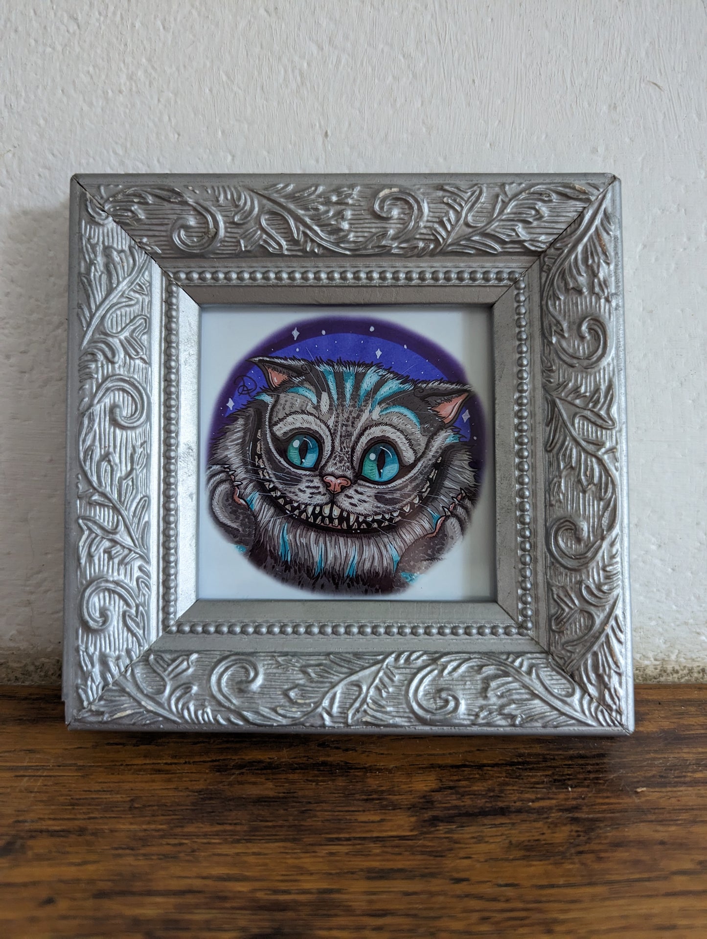 Framed Art Print Chesire face