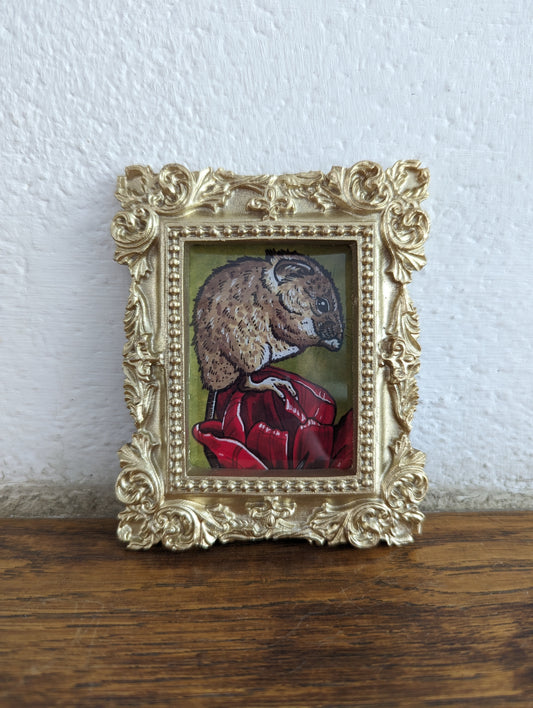 Framed Art Print Tulip Mouse