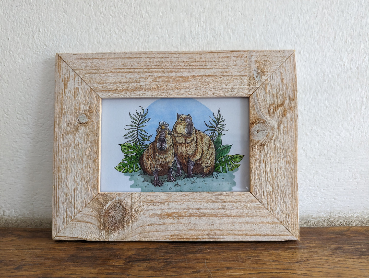 Framed Art Print Capibaras