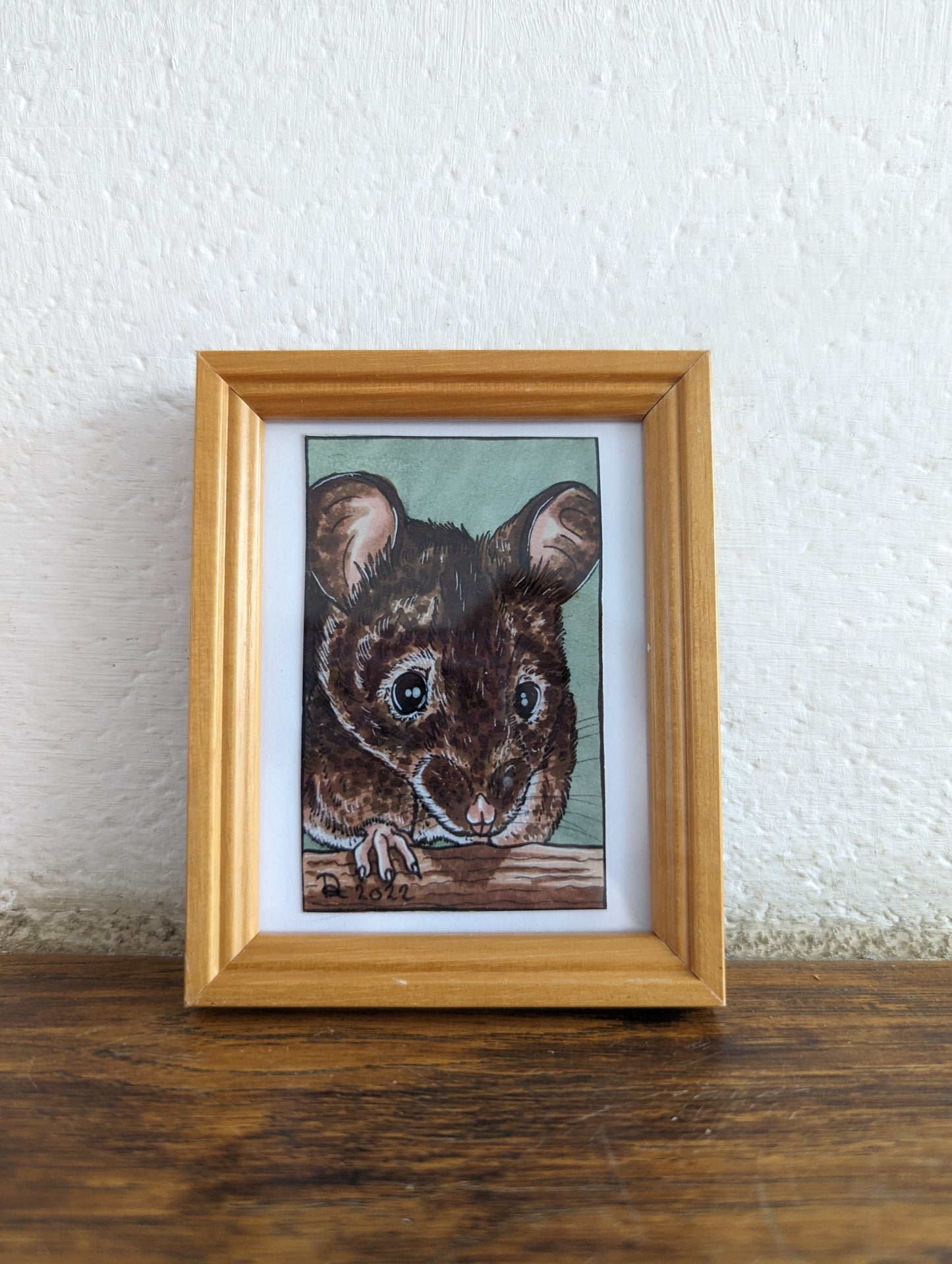 Framed Art Print Brown Mouse