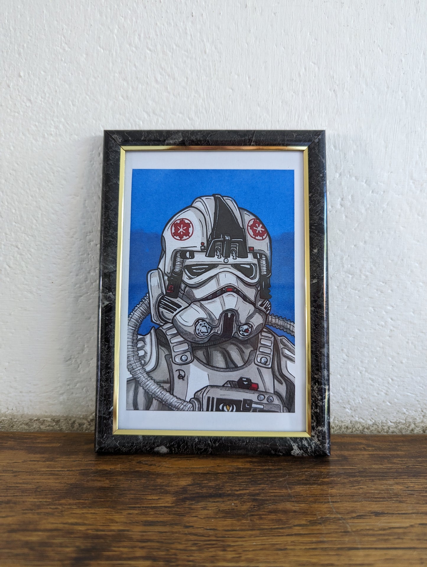 Framed Art Print AT-AT Pilot