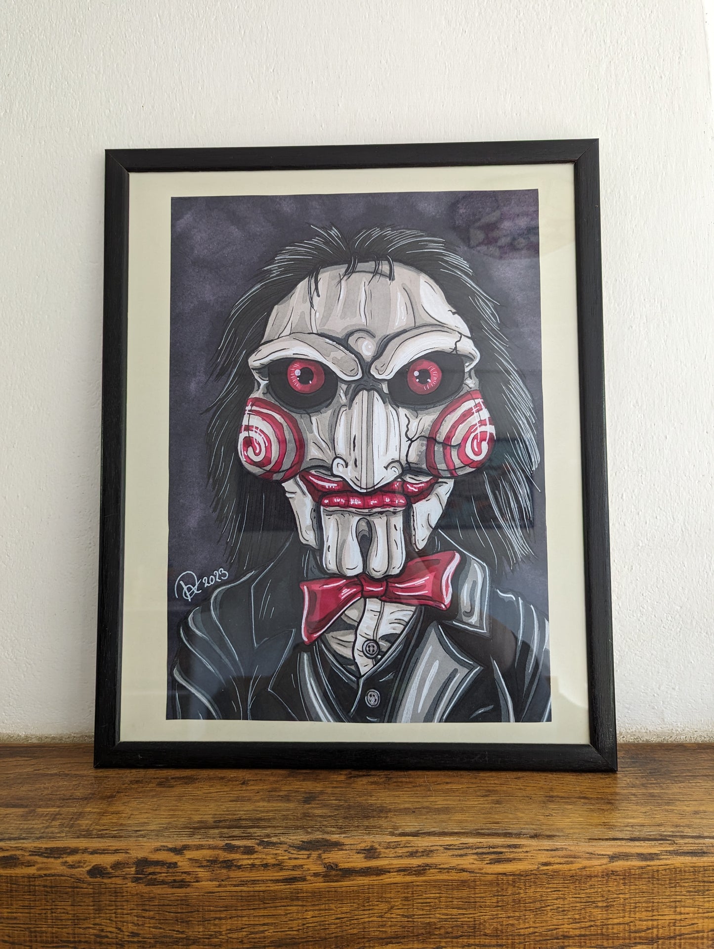 Framed Art Print Billy the Puppet A3 (No shipping)