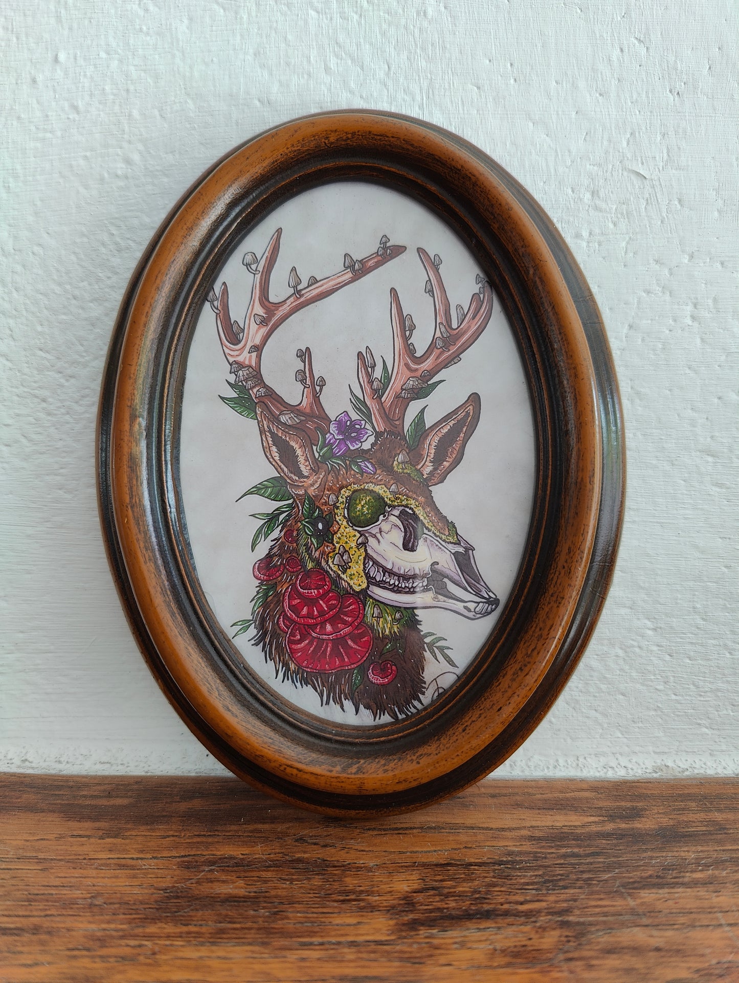 Framed Art Print Dead Deer