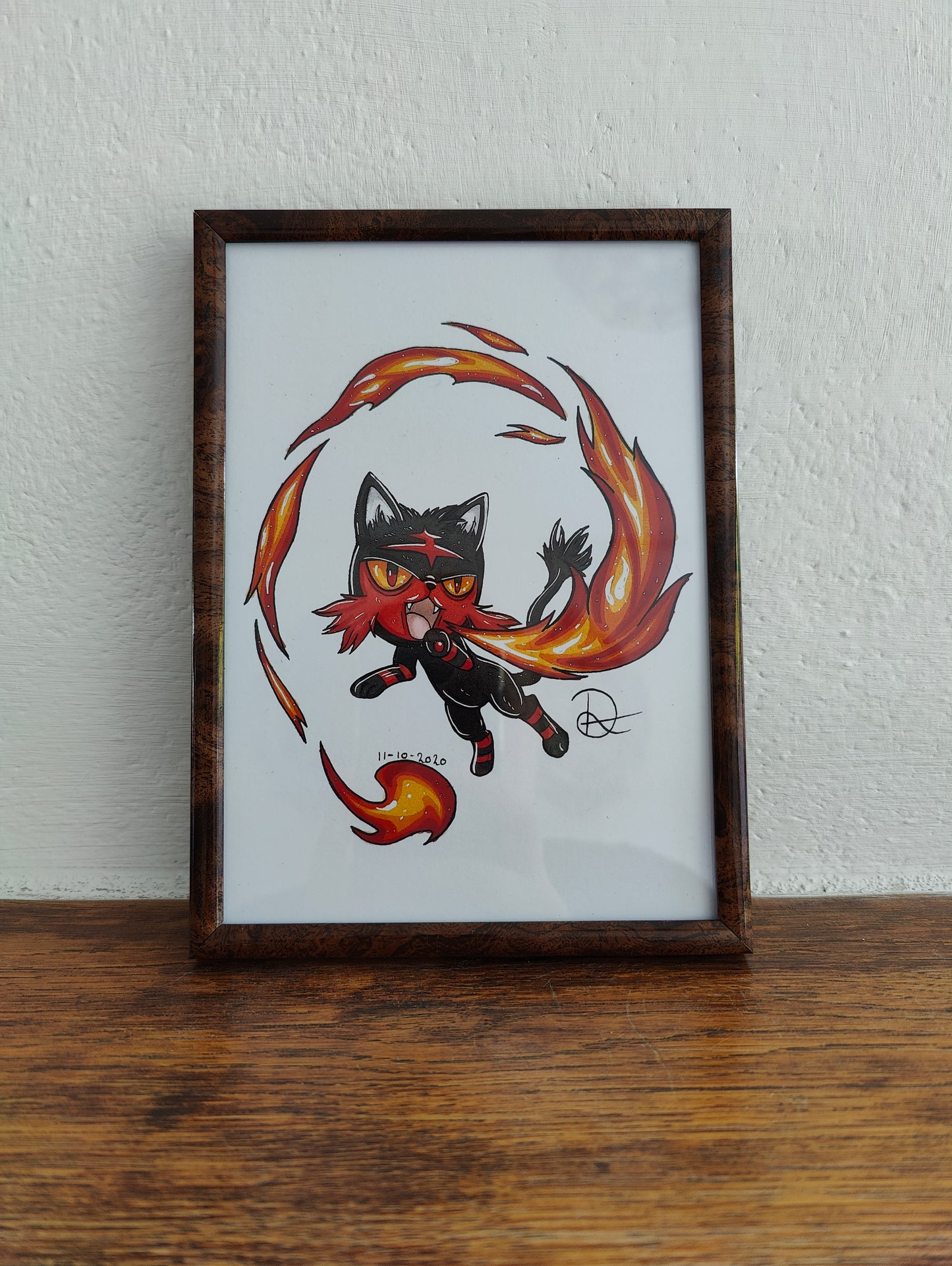 Framed Art Print Litten