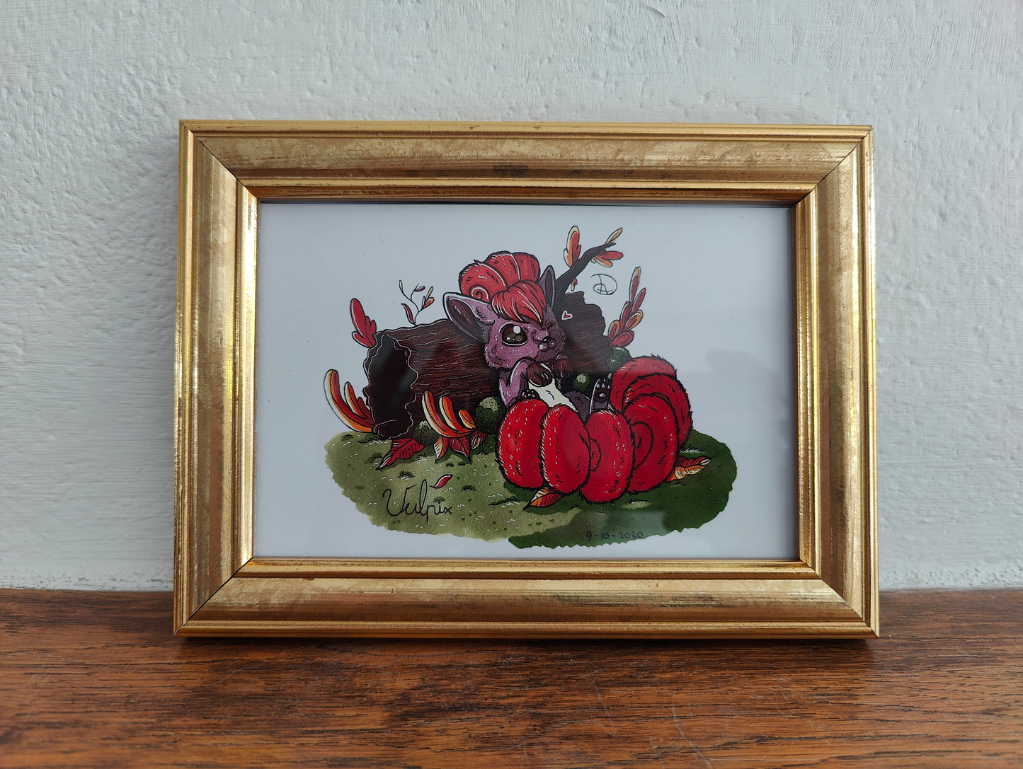 Framed Art Print Vulpix