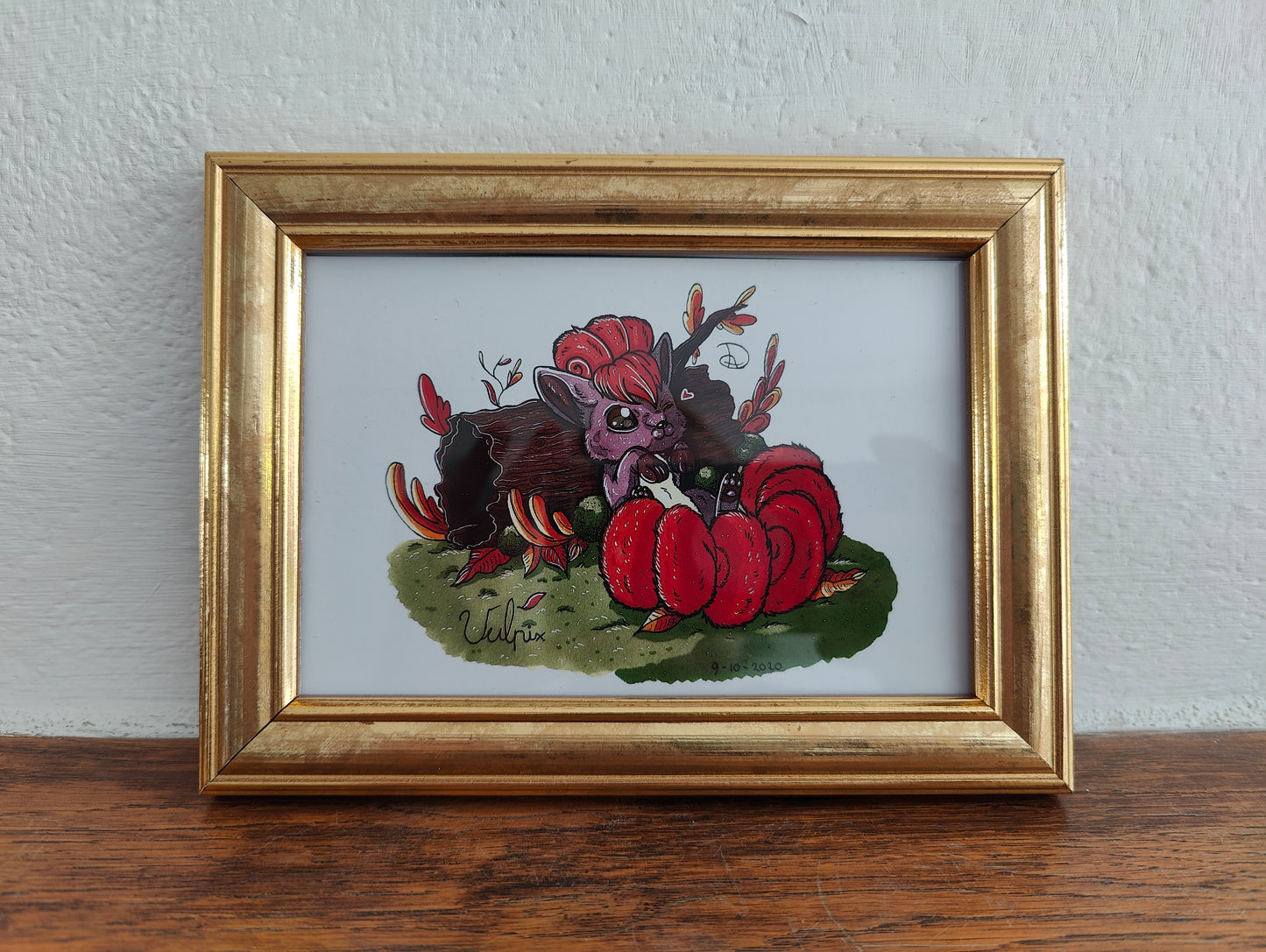 Framed Art Print Vulpix