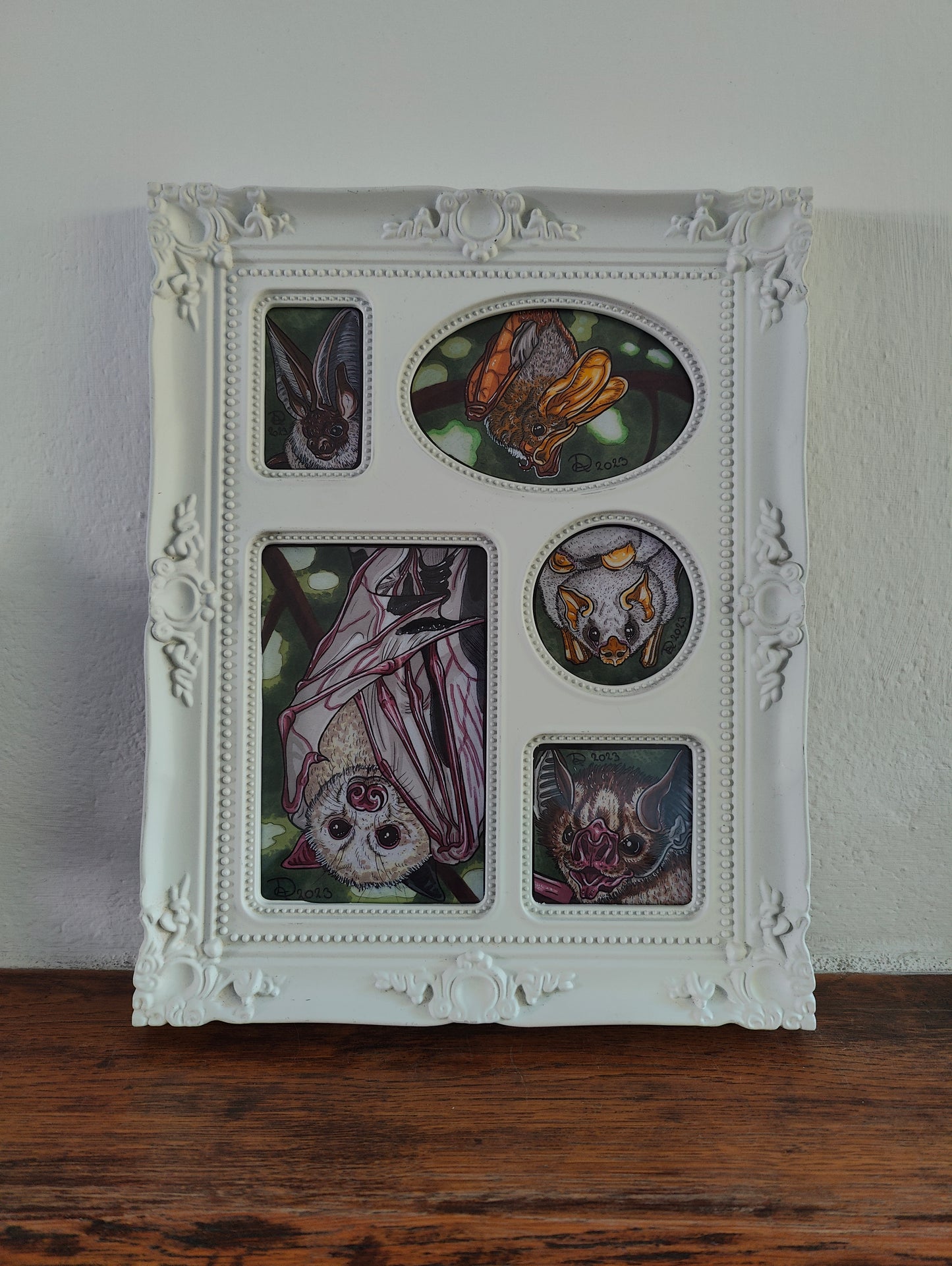 Framed Art Print Many Bats